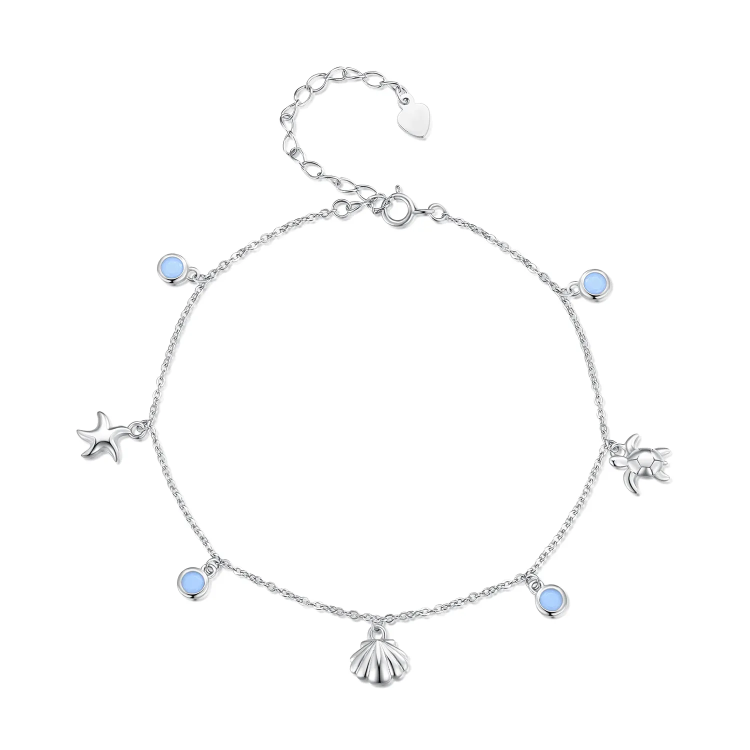 pandora style summer ocean fotlenke bst006