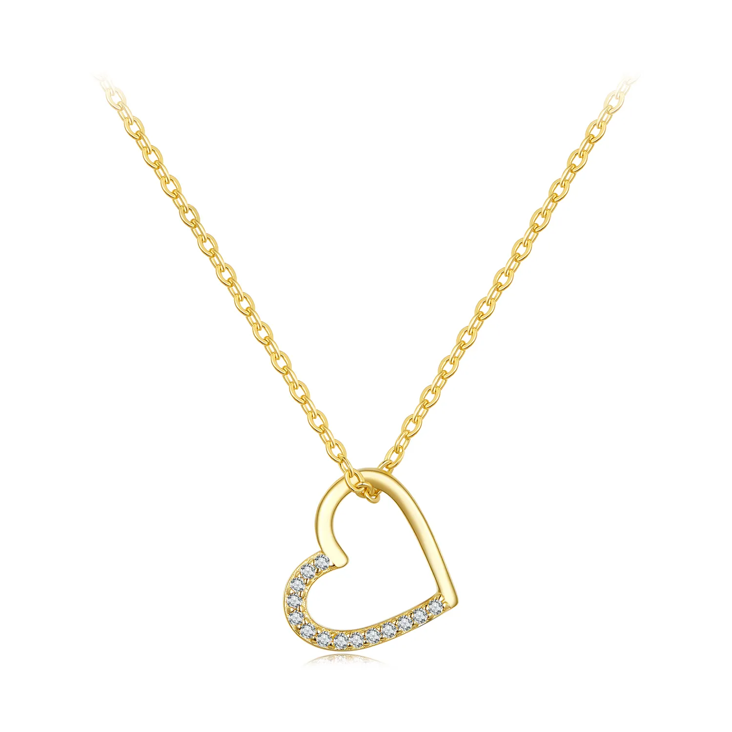 pandora style 14k hjertekjede scn347 b