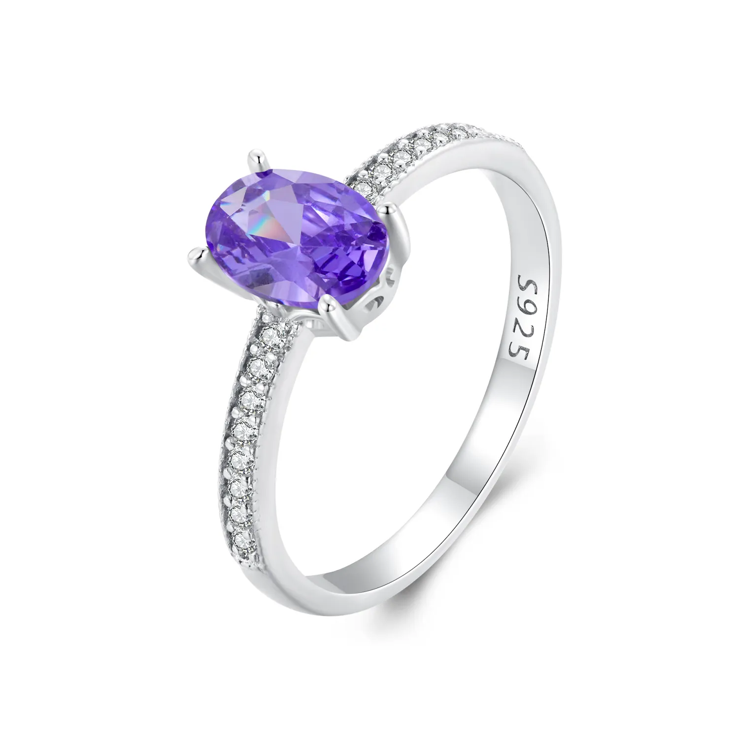 Pandora Style Ametyst Ring - BSR460-VT