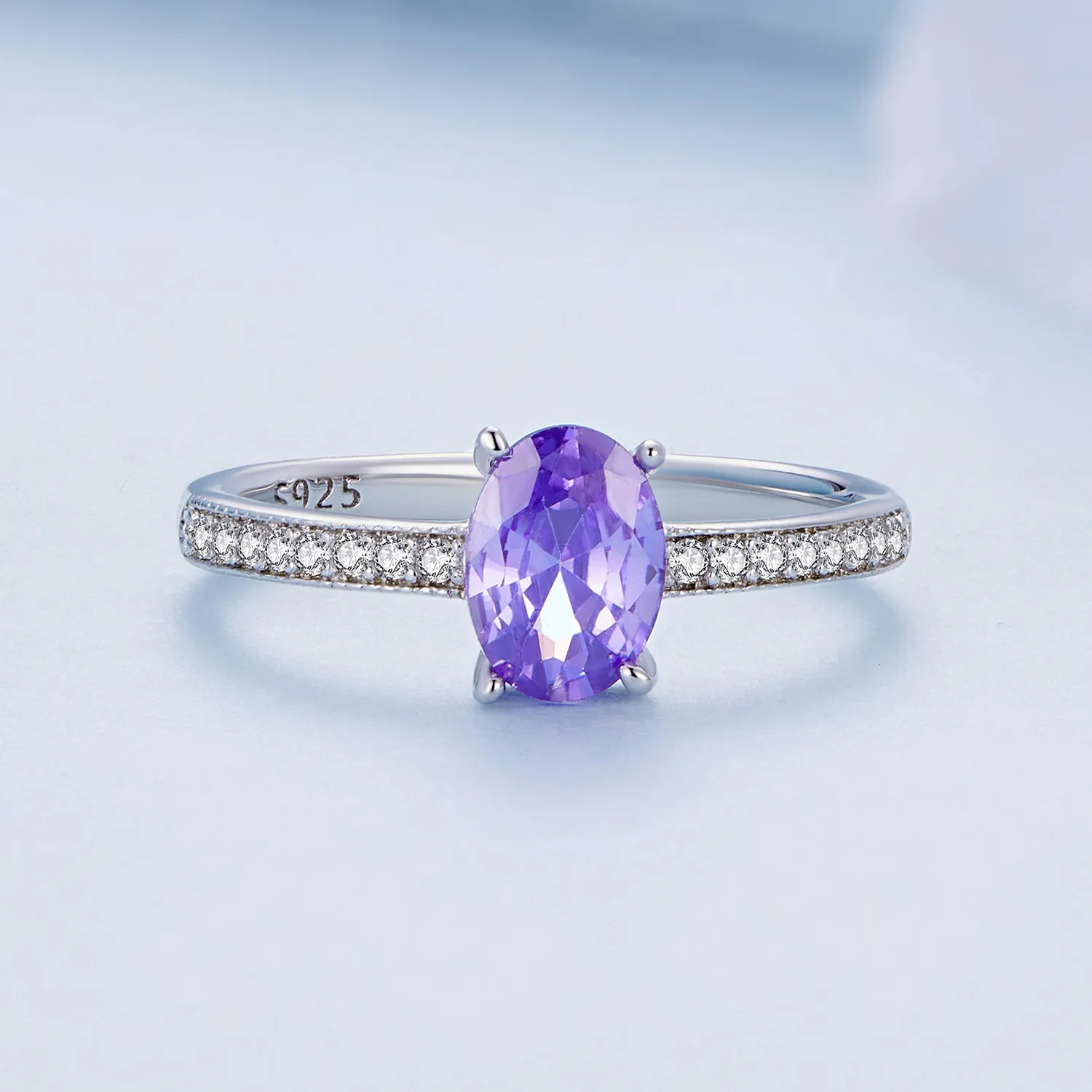 Pandora Style Ametyst Ring - BSR460-VT