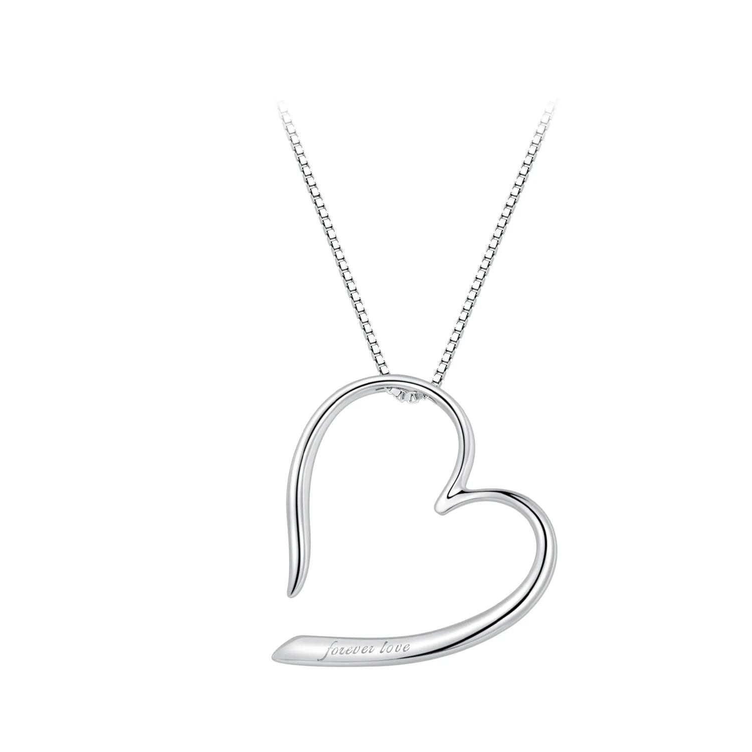 Pandora Style Freehand Heart Halskjede - BSN341