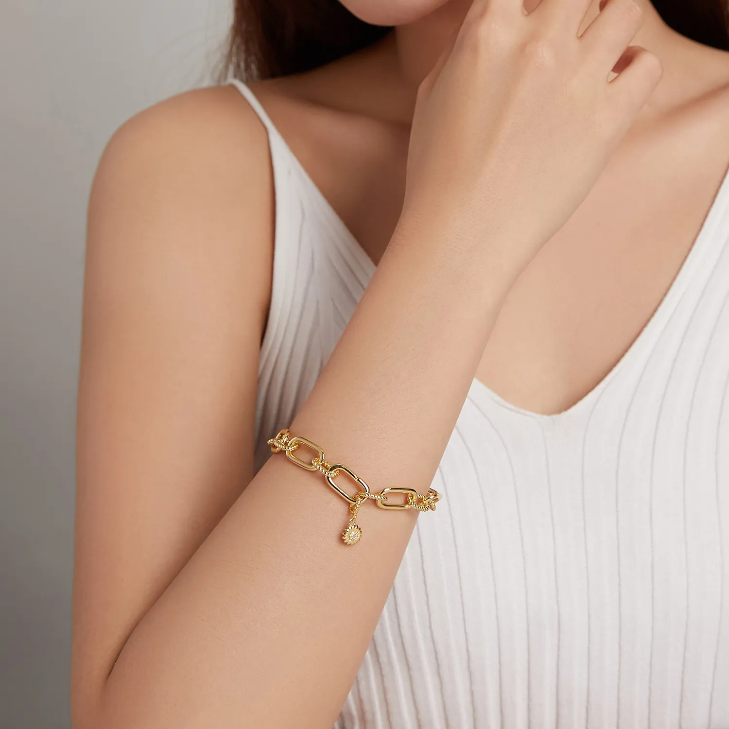 Pandora Style Me Link Chain Armbånd - BSB077