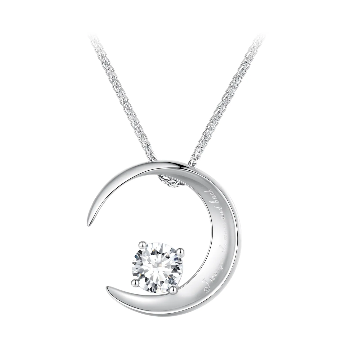 pandora style moon halskjede bsn311