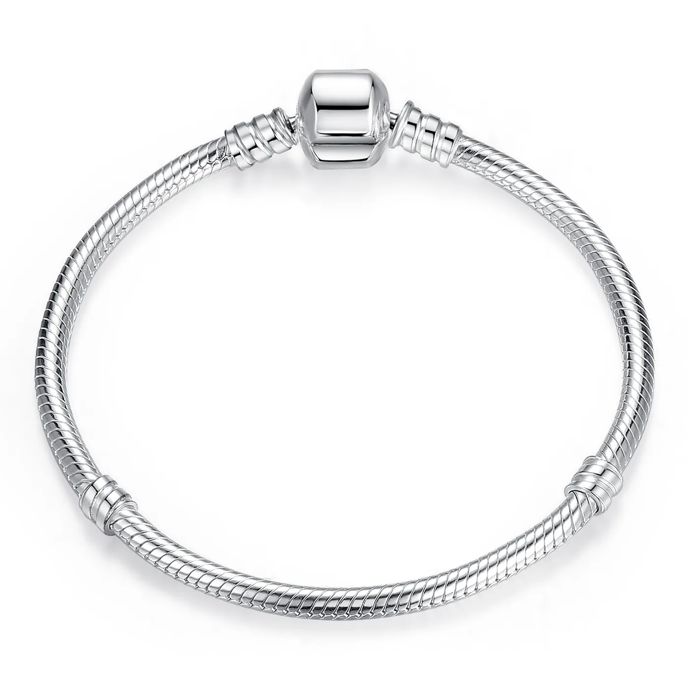 pandora style sølv søt cat chain armbånd pas902