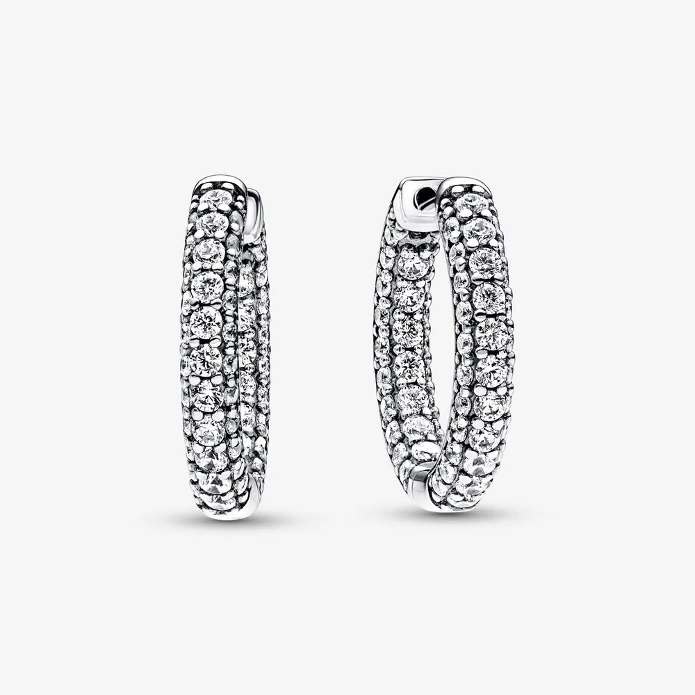 pandora timeless pavé enkel rad øreringer 292624c01