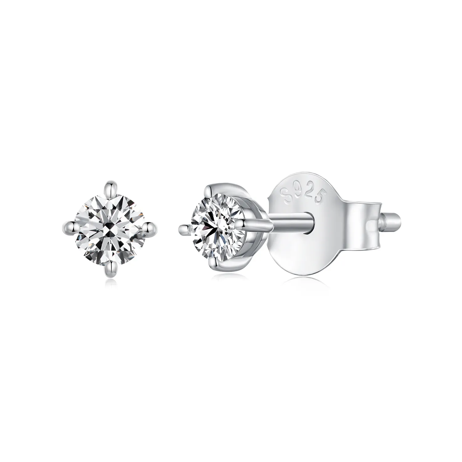 pandora style 01ct moissanite øredobber to sertifikater mse038