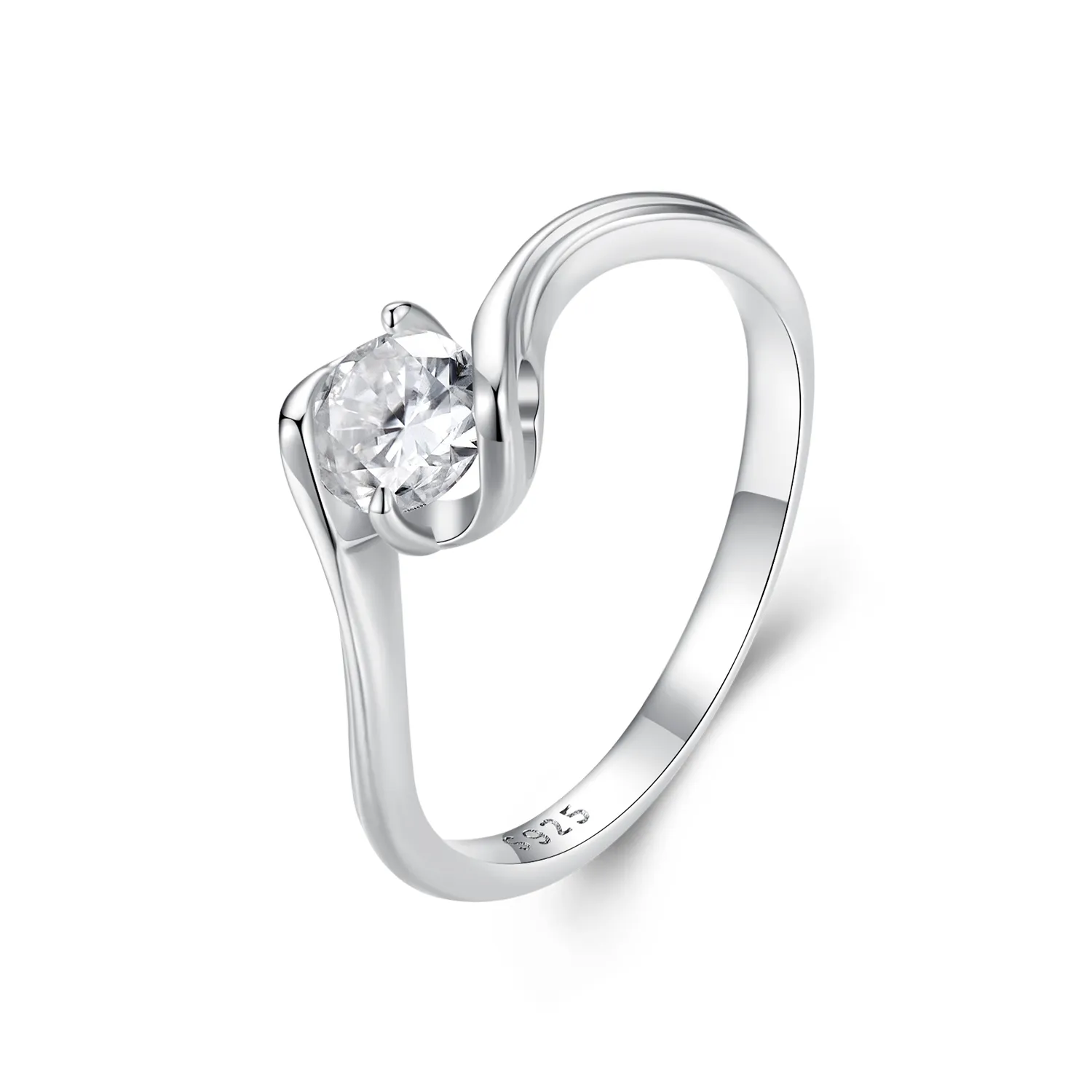 pandora style 05ct moissanite ring ett sertifikat msr040
