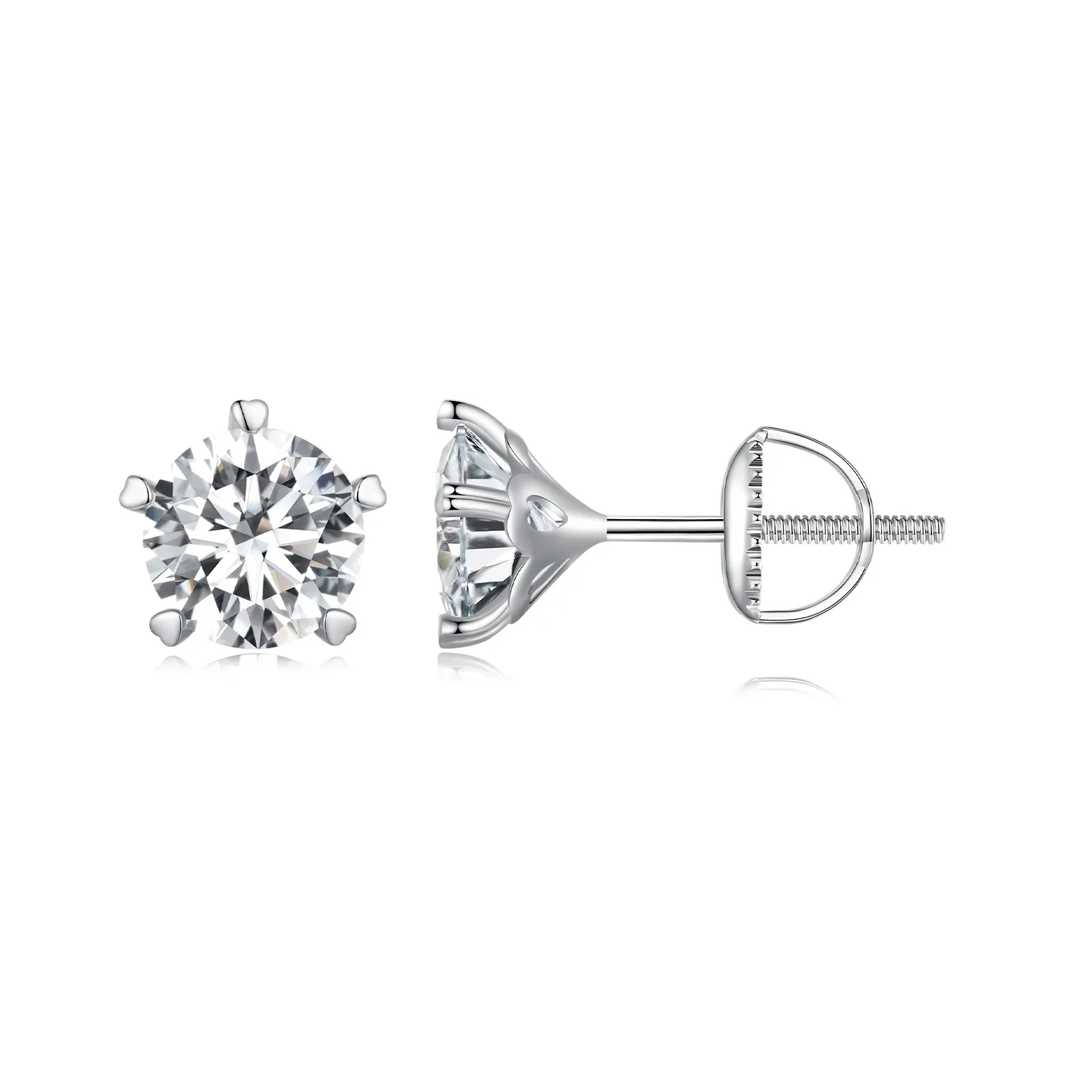 pandora style 1k moissanite øredobber mse024 l