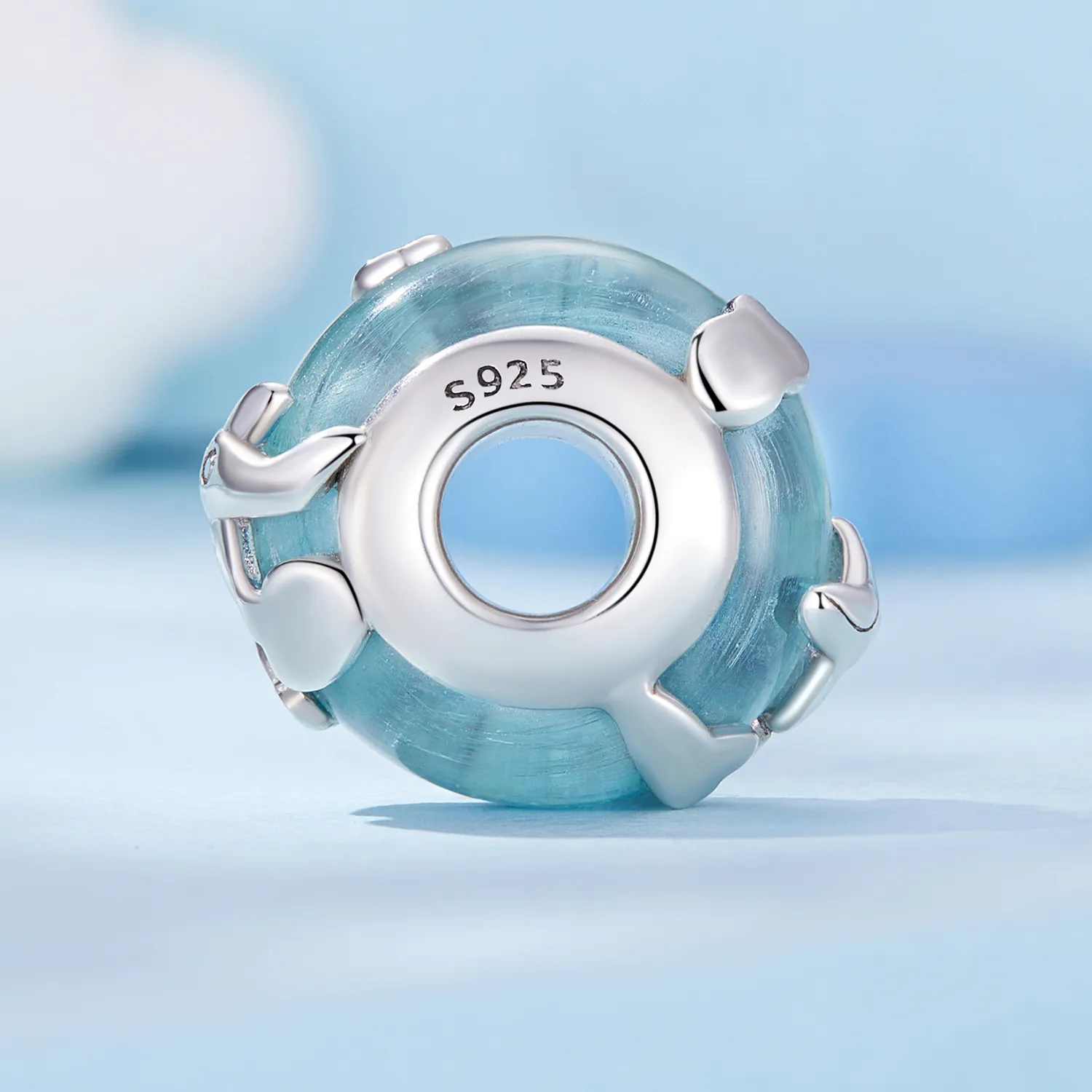 Pandora Style Aircraft Glassert Charm - SCC2482