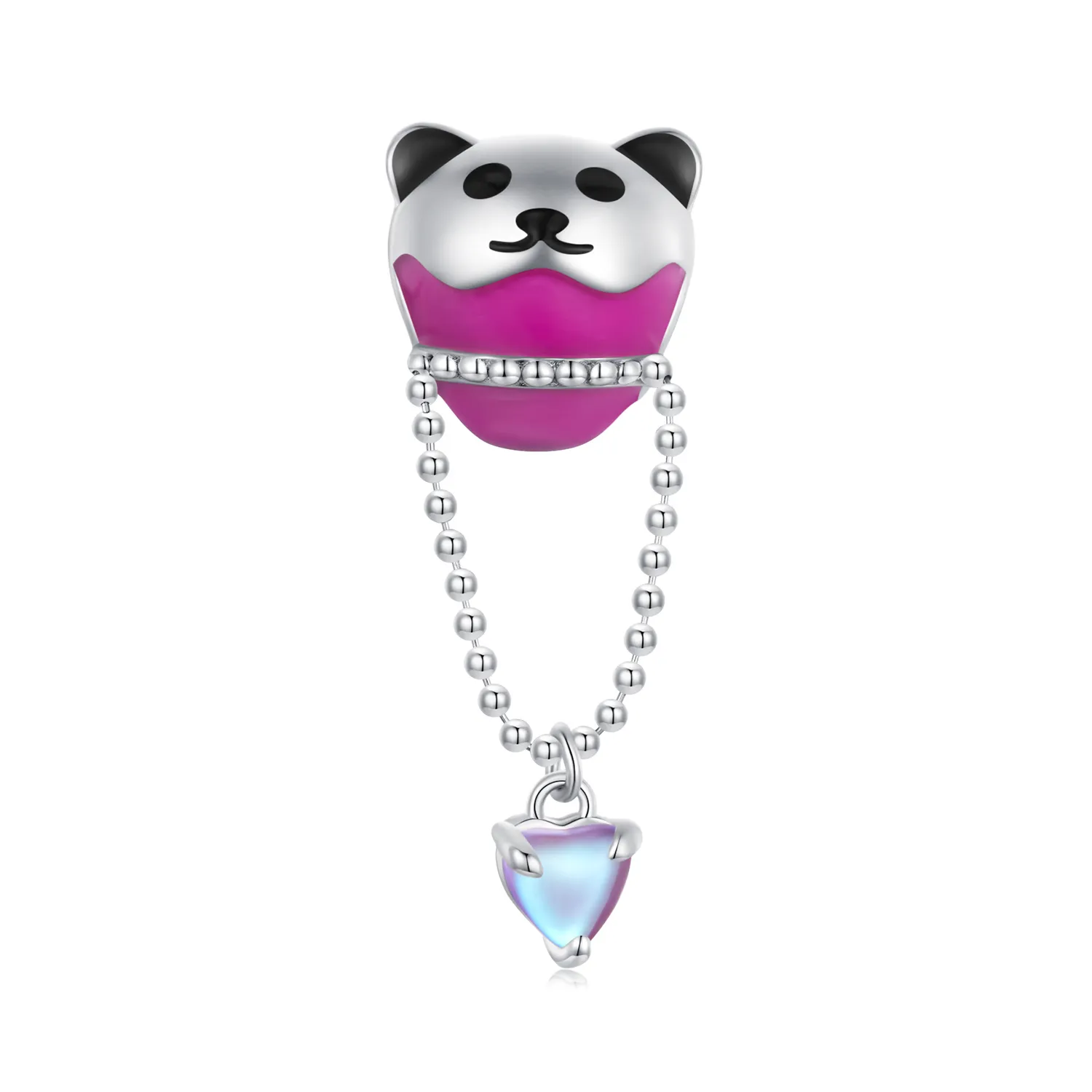 pandora style bear hot air balloon charm scc2550