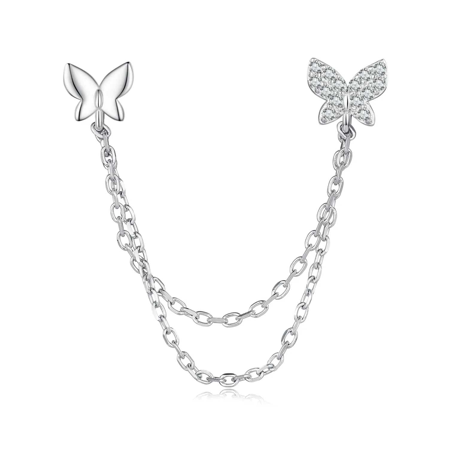 pandora style butterfly studs øredobber bse876