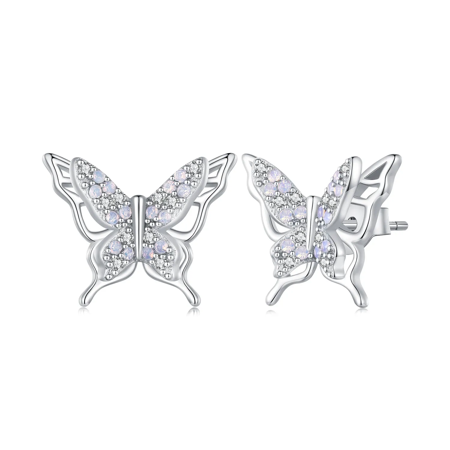pandora style butterfly studs øredobber bse910