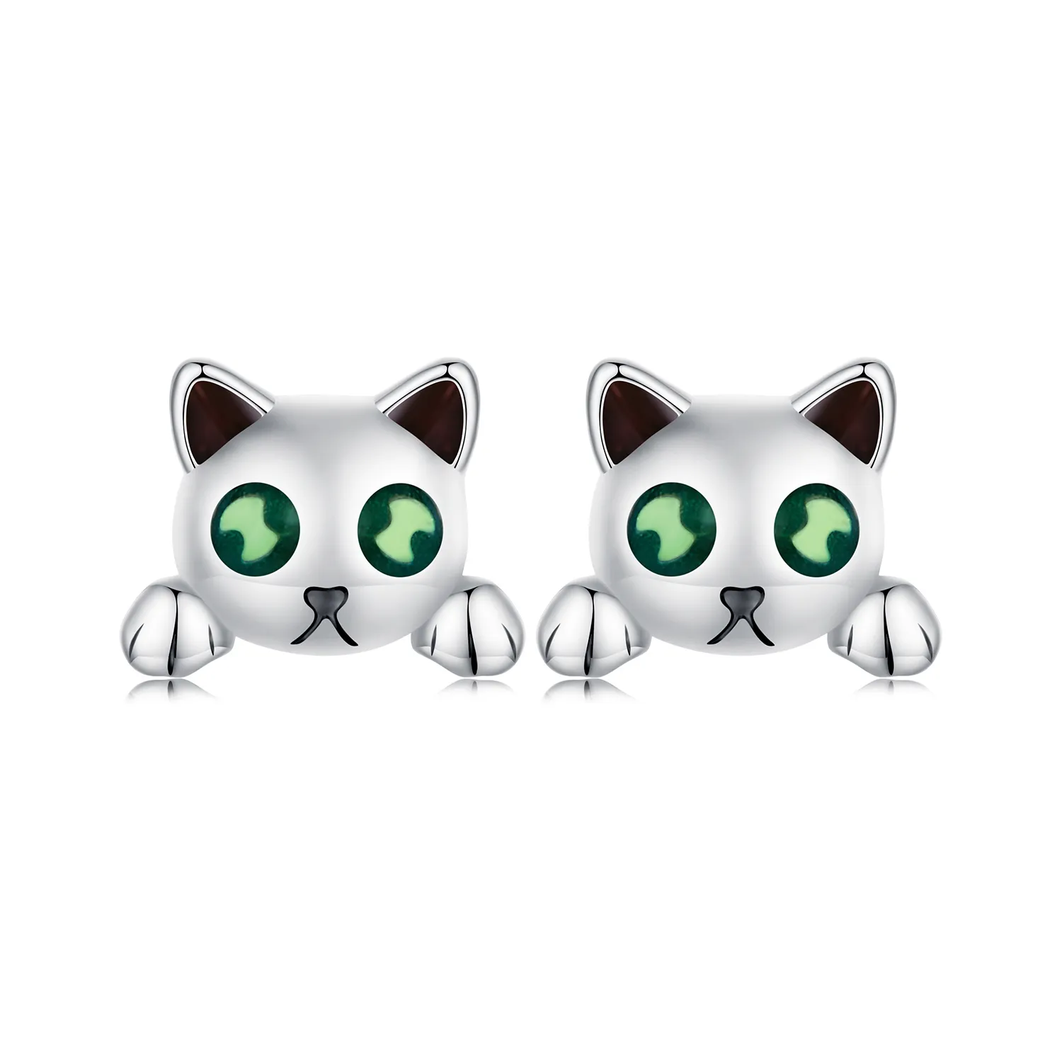 pandora style cat glow in the dark ørepynt sce1643