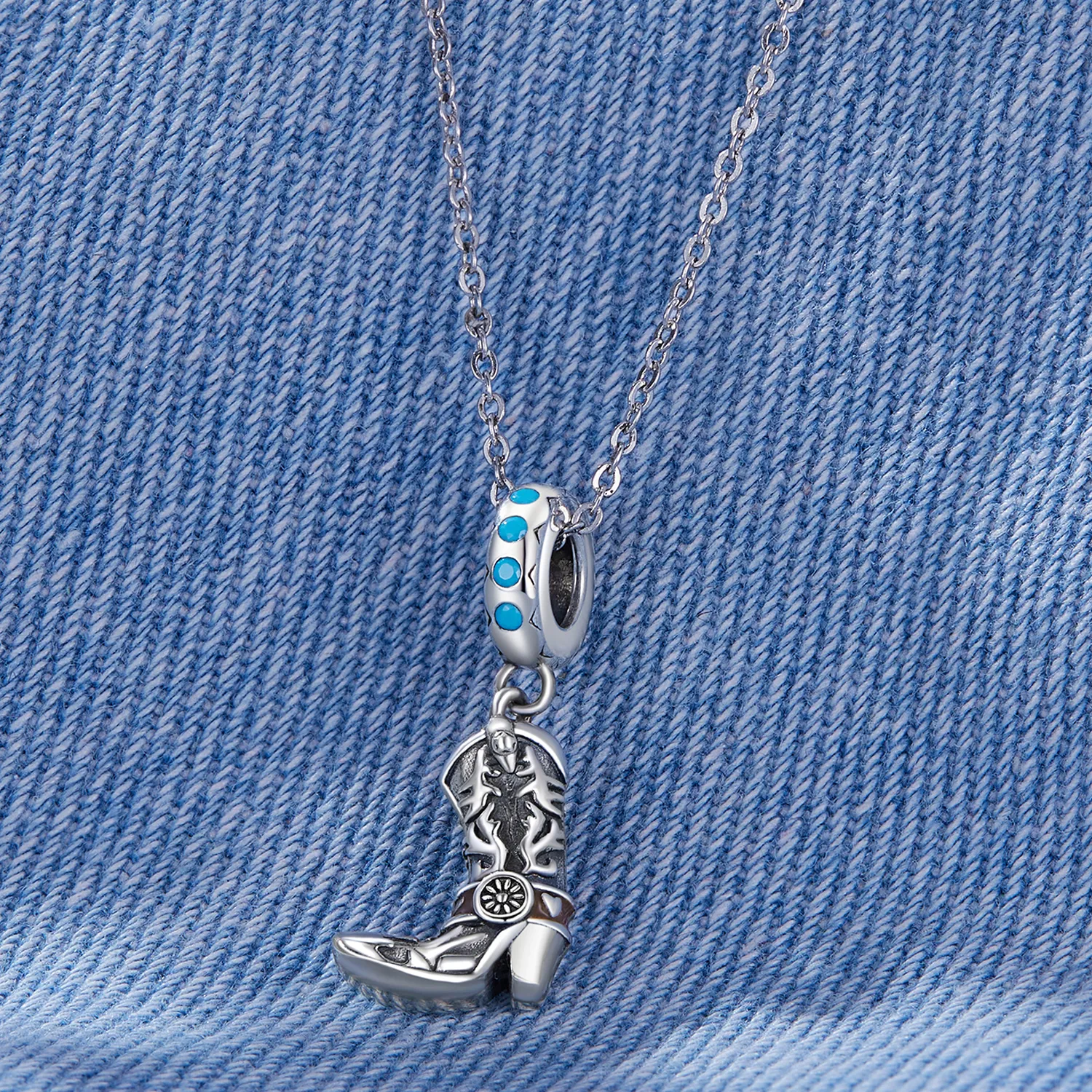 Pandora Style Cowboy Skinnstøvler Dingler - SCC2566