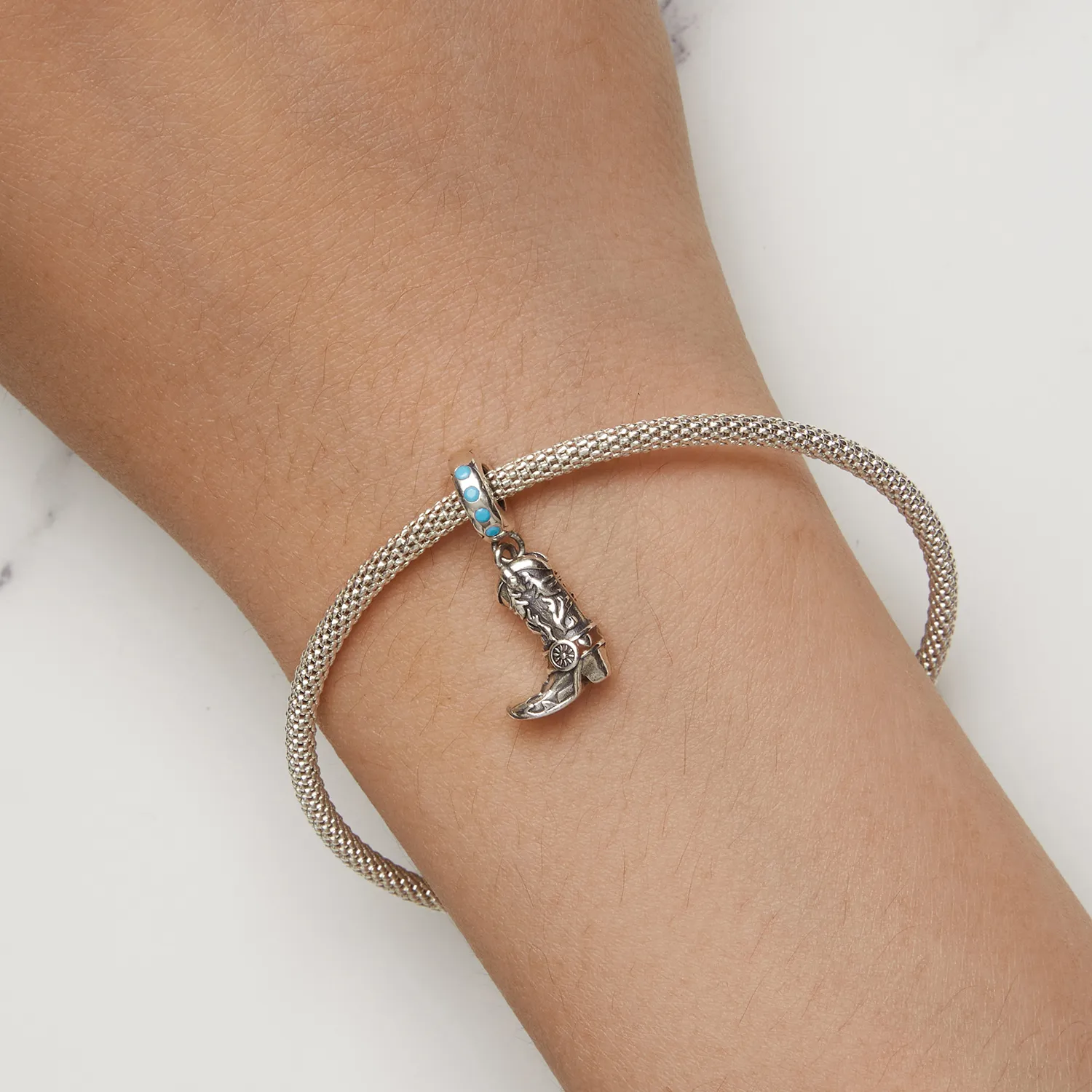 Pandora Style Cowboy Skinnstøvler Dingler - SCC2566