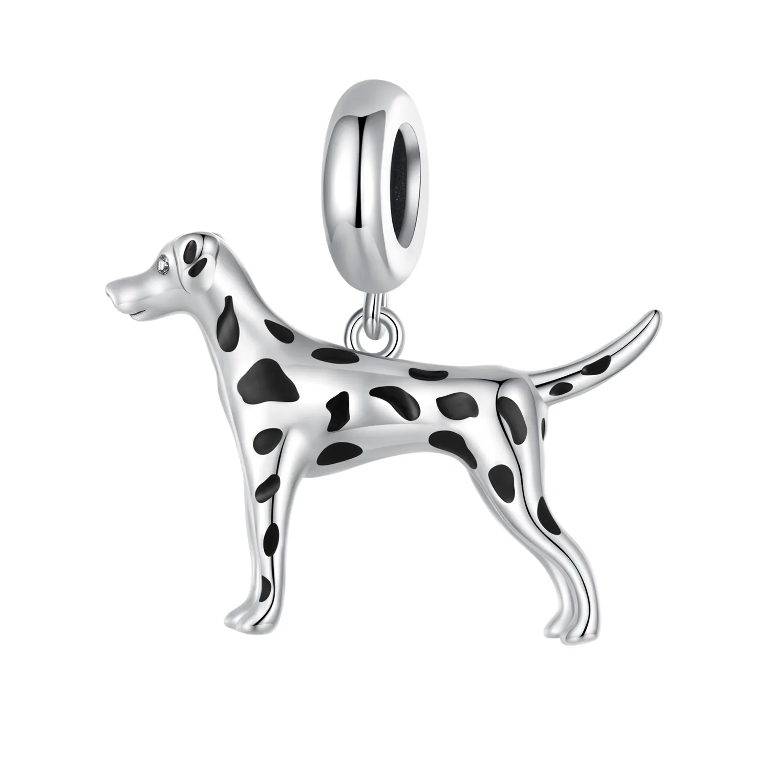 pandora style dalmatian dangle bsc798