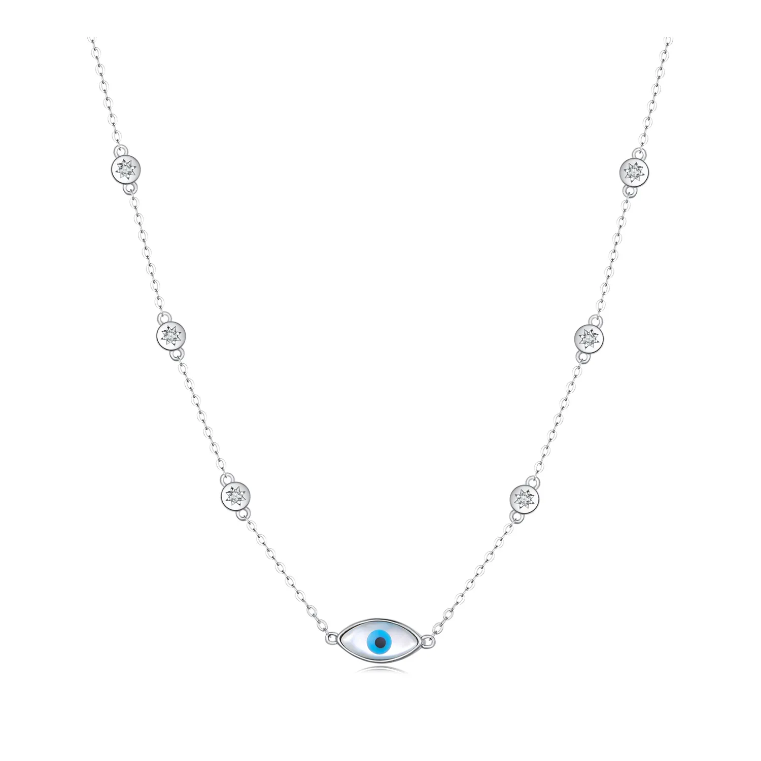 Pandora Style Devil's Eye Halskjede - SCN505