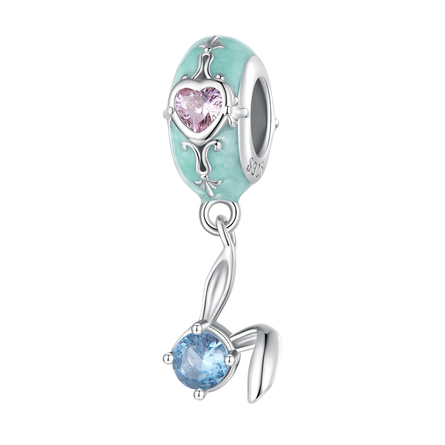 Pandora Style Easter Bunny Silikon Spacer - BSC780