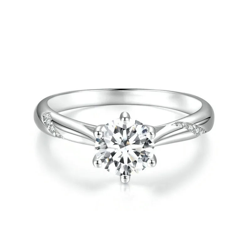 pandora style enkel moissanite ring ett sertifikat msr003