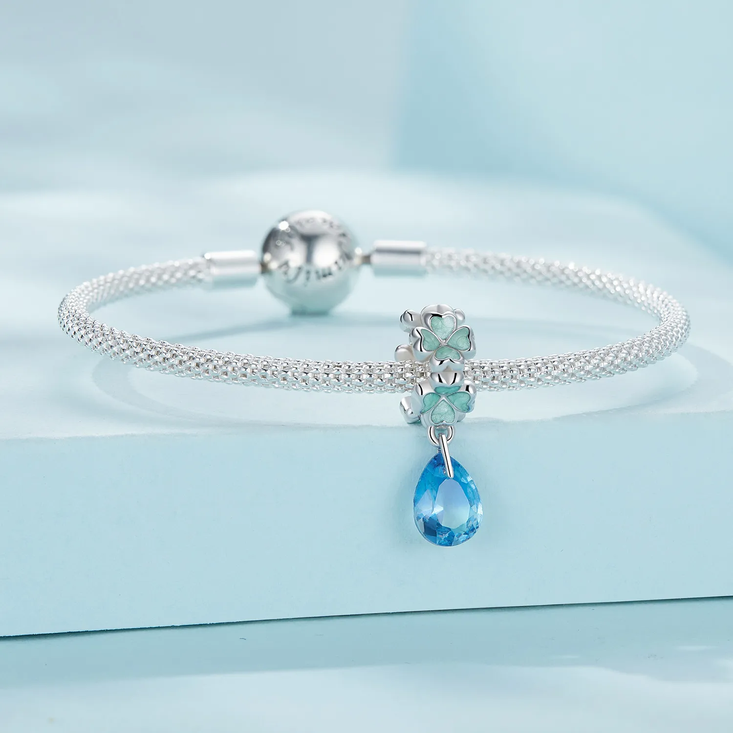 Pandora Style Firkløver Spacer - SCC2485