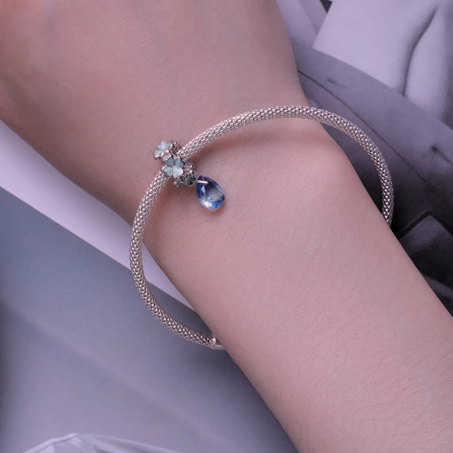 Pandora Style Firkløver Spacer - SCC2485