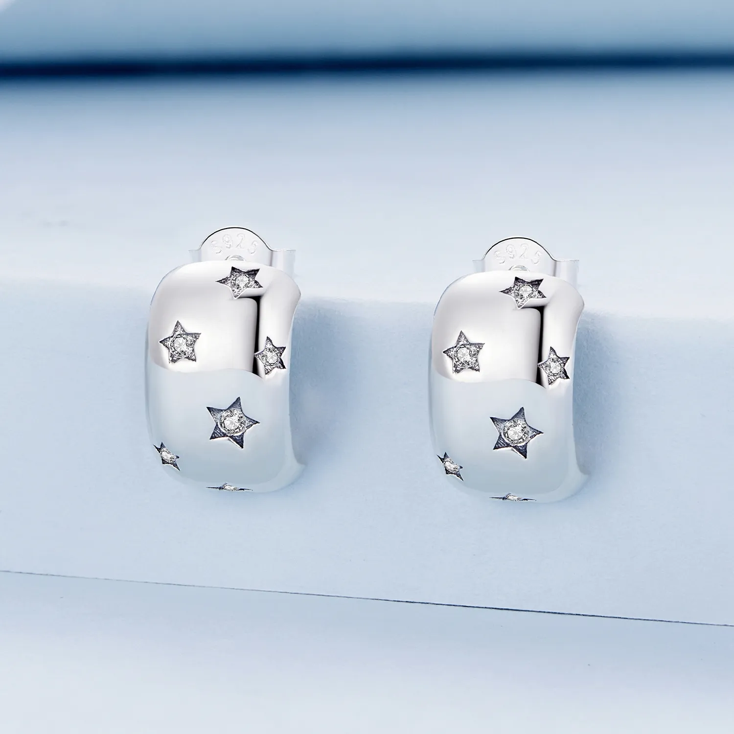 Pandora Style Flash Star Studs øredobber - BSE884