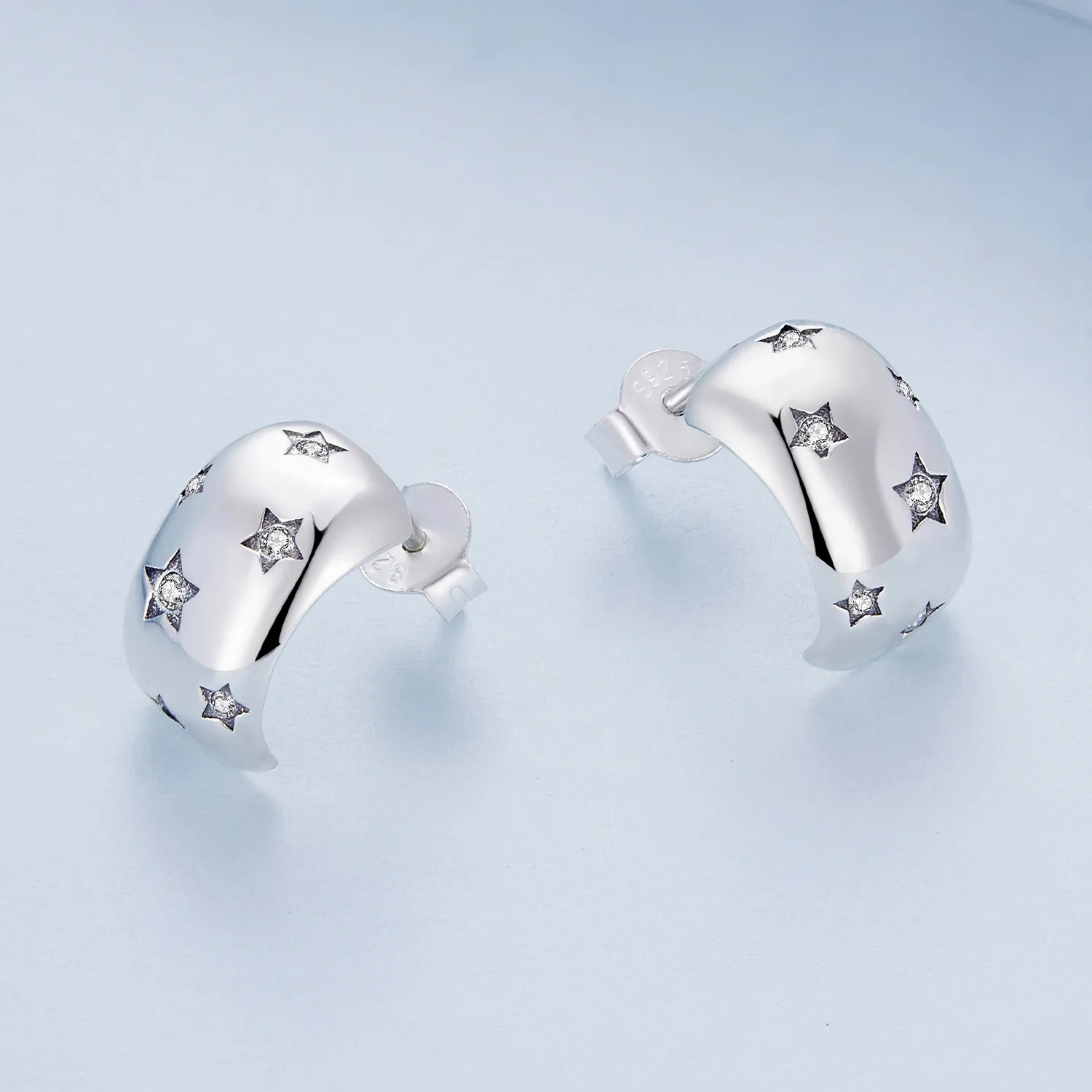 Pandora Style Flash Star Studs øredobber - BSE884