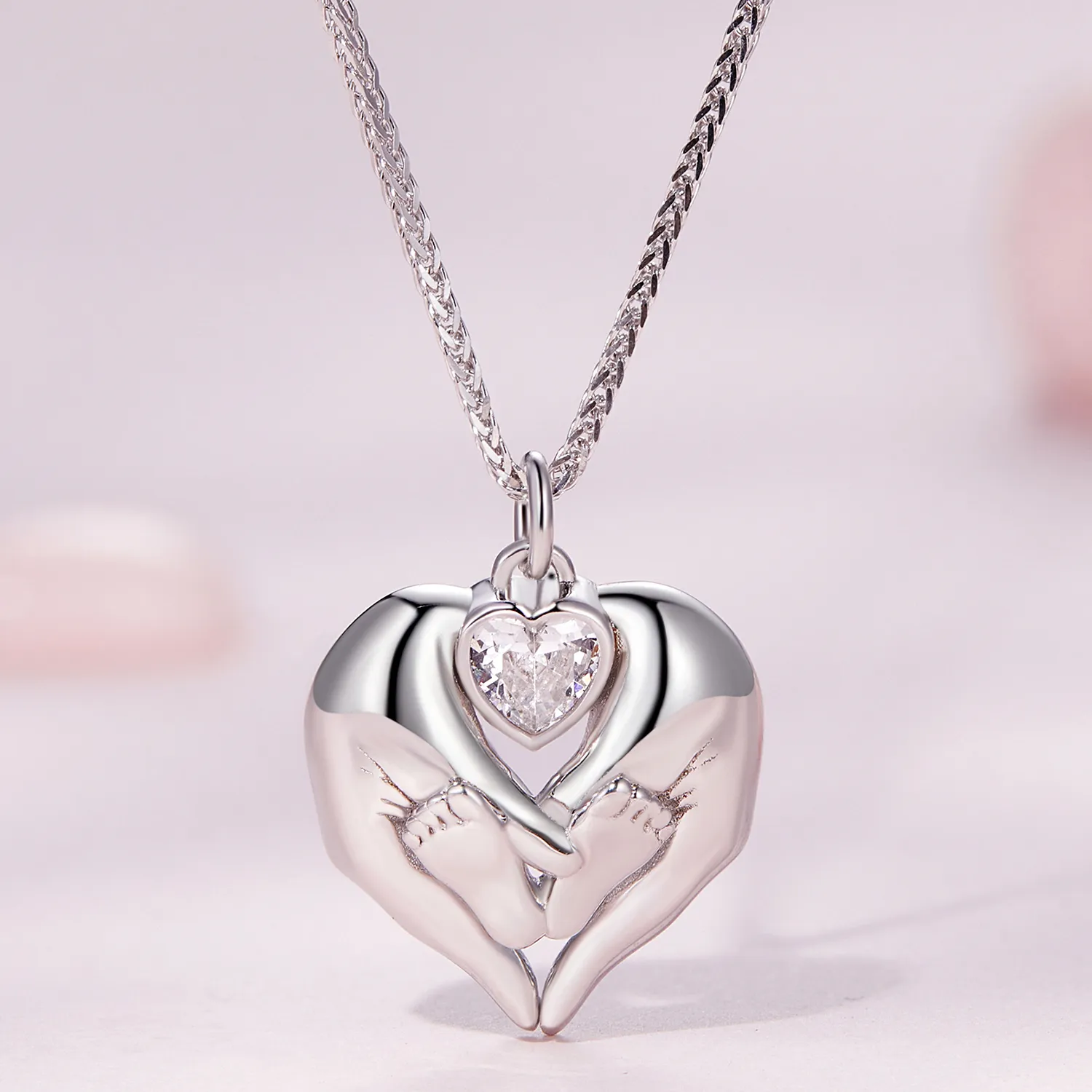 Pandora Style Footprint Halskjede - SCN497
