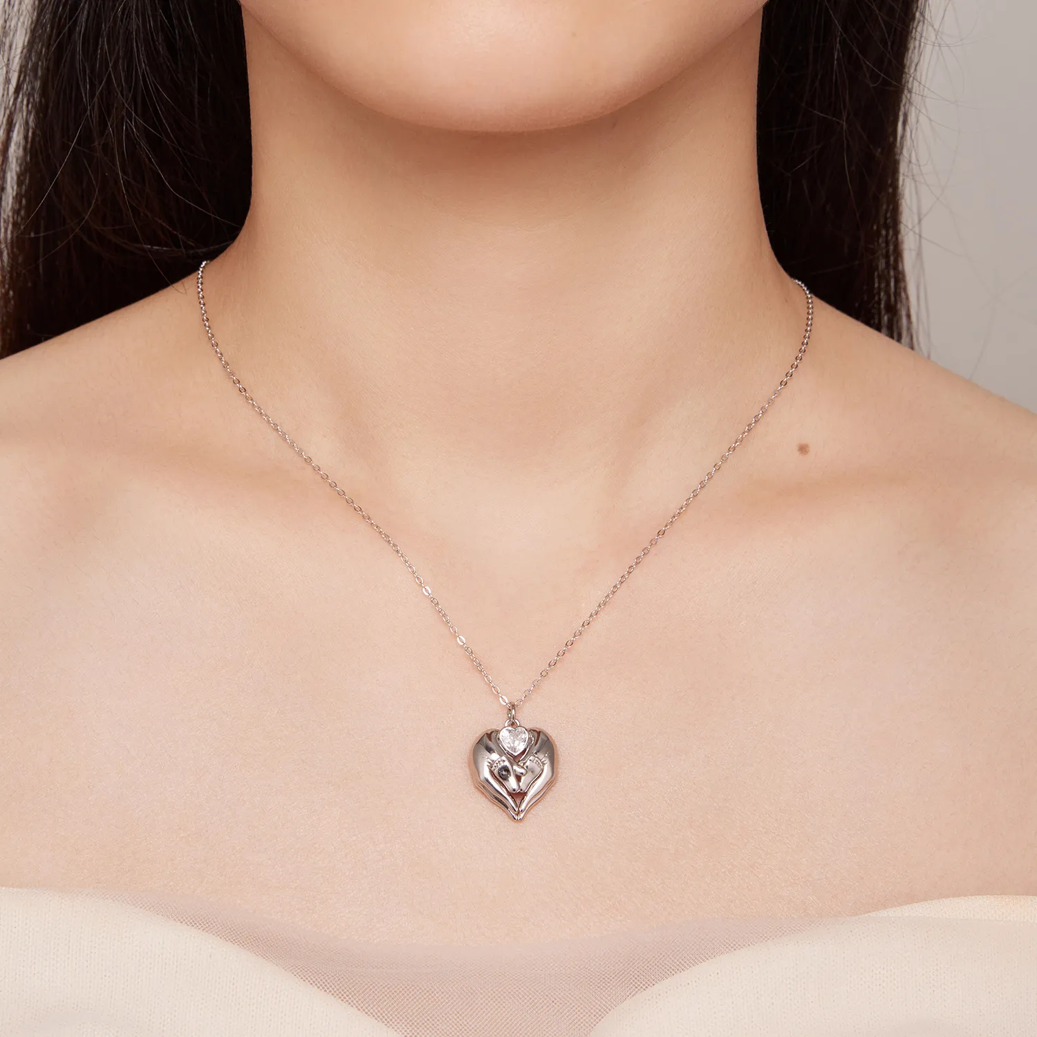 Pandora Style Footprint Halskjede - SCN497