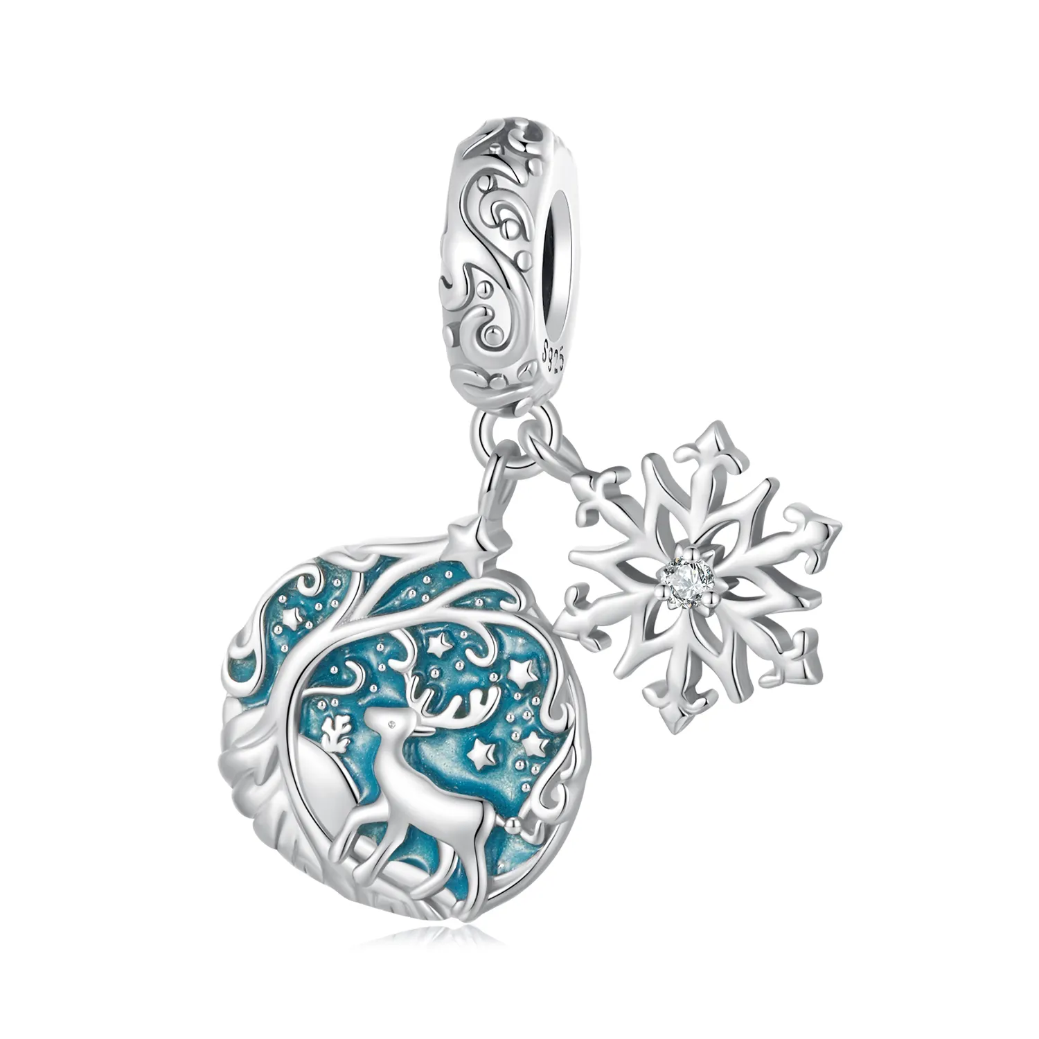 Pandora Style Glow-In-The-Dark Elg Dangle - SCC2661