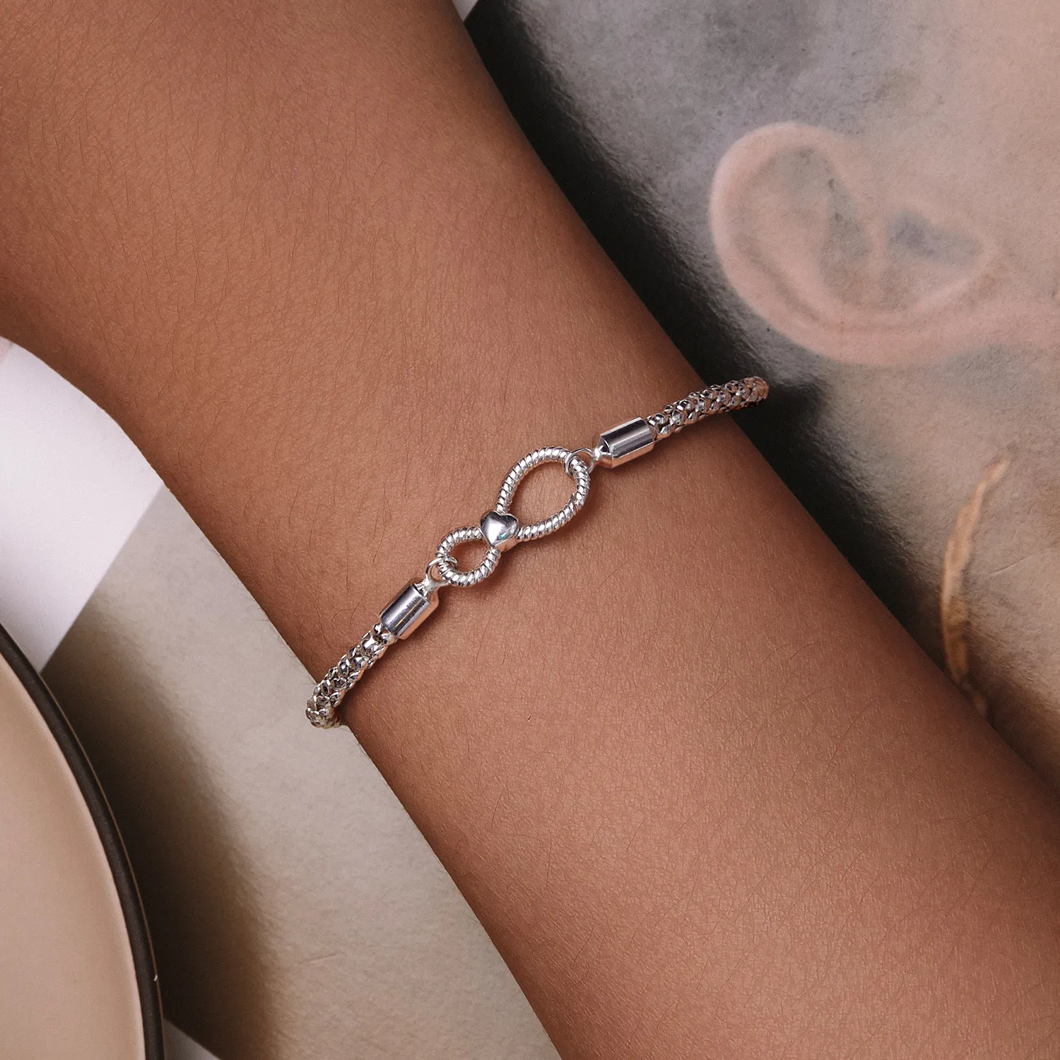 Pandora Style Infinity Basic Chain Armbånd - SCB260