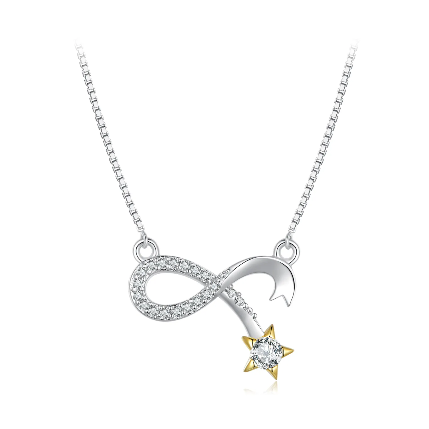 pandora style infinity symbol halskjede bsn351