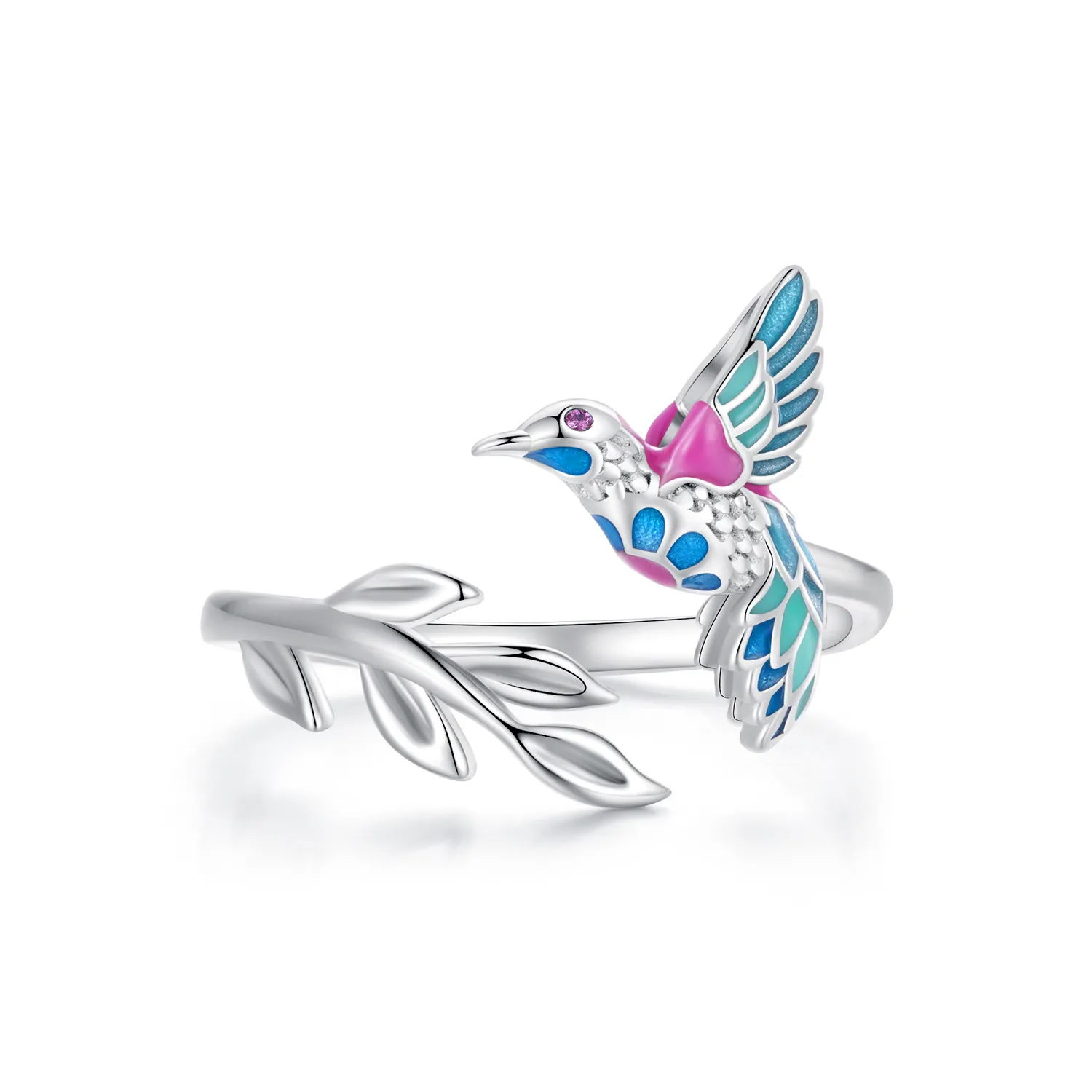 pandora style kingfisher åpen ring bsr483 e