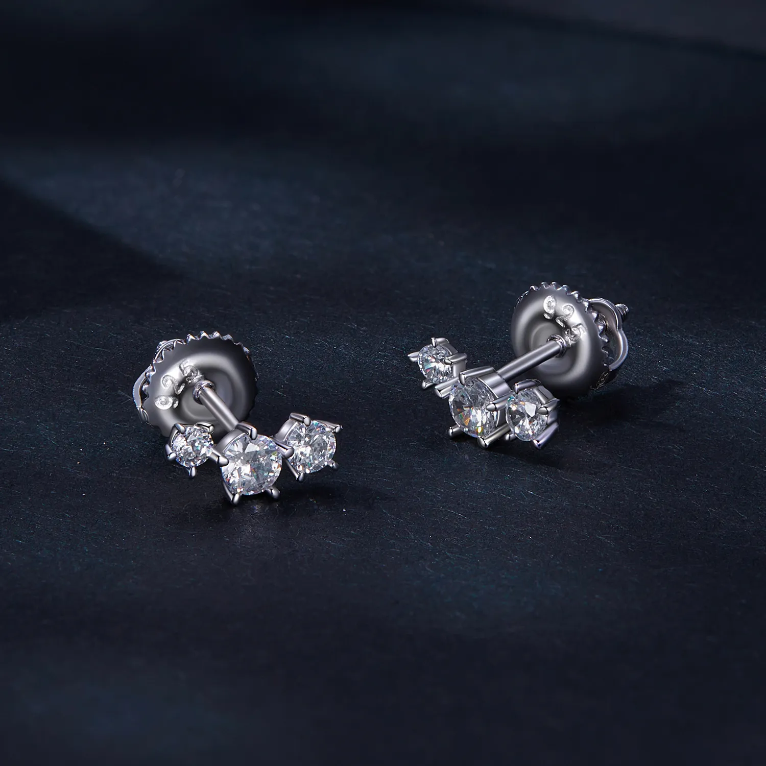Pandora Style Moissanite øredobber (ett sertifikat) - MSE034