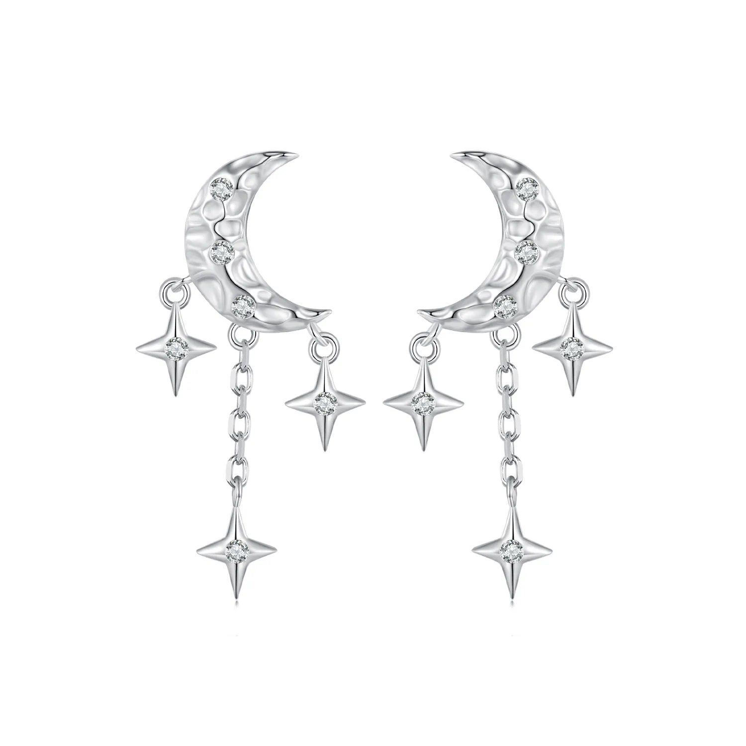 Pandora Style Moon Tassel Studs øredobber - BSE858
