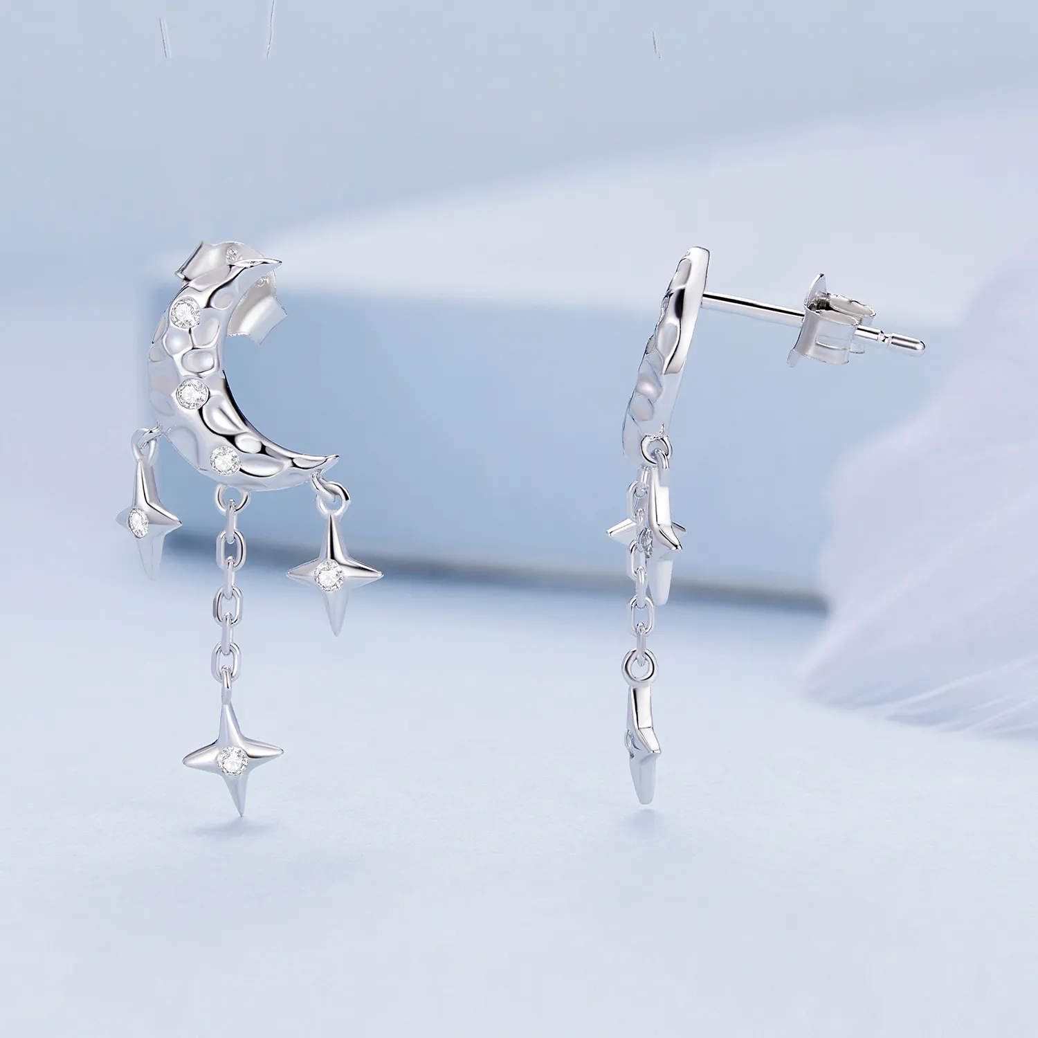Pandora Style Moon Tassel Studs øredobber - BSE858