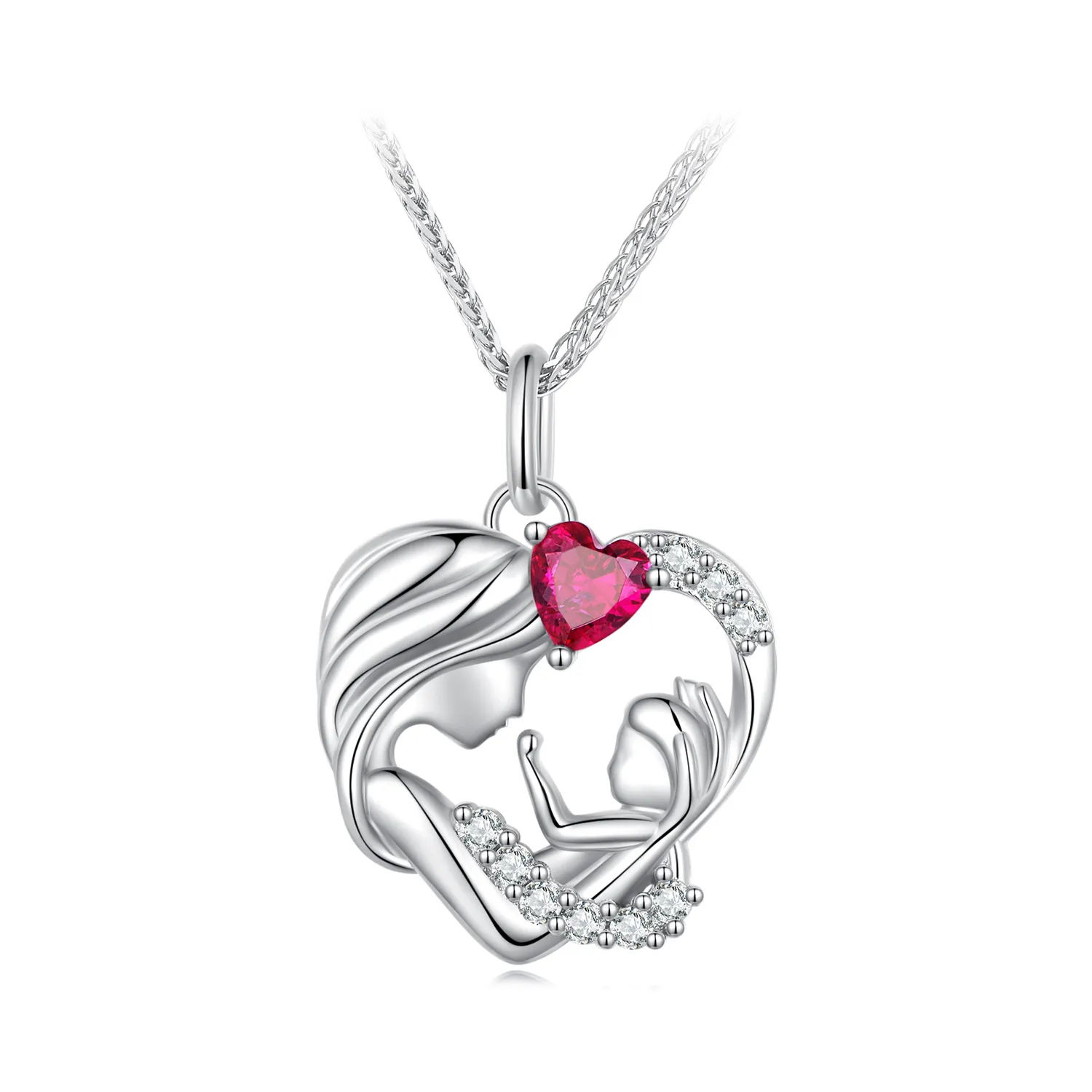 pandora style mother and son halskjede bsn323