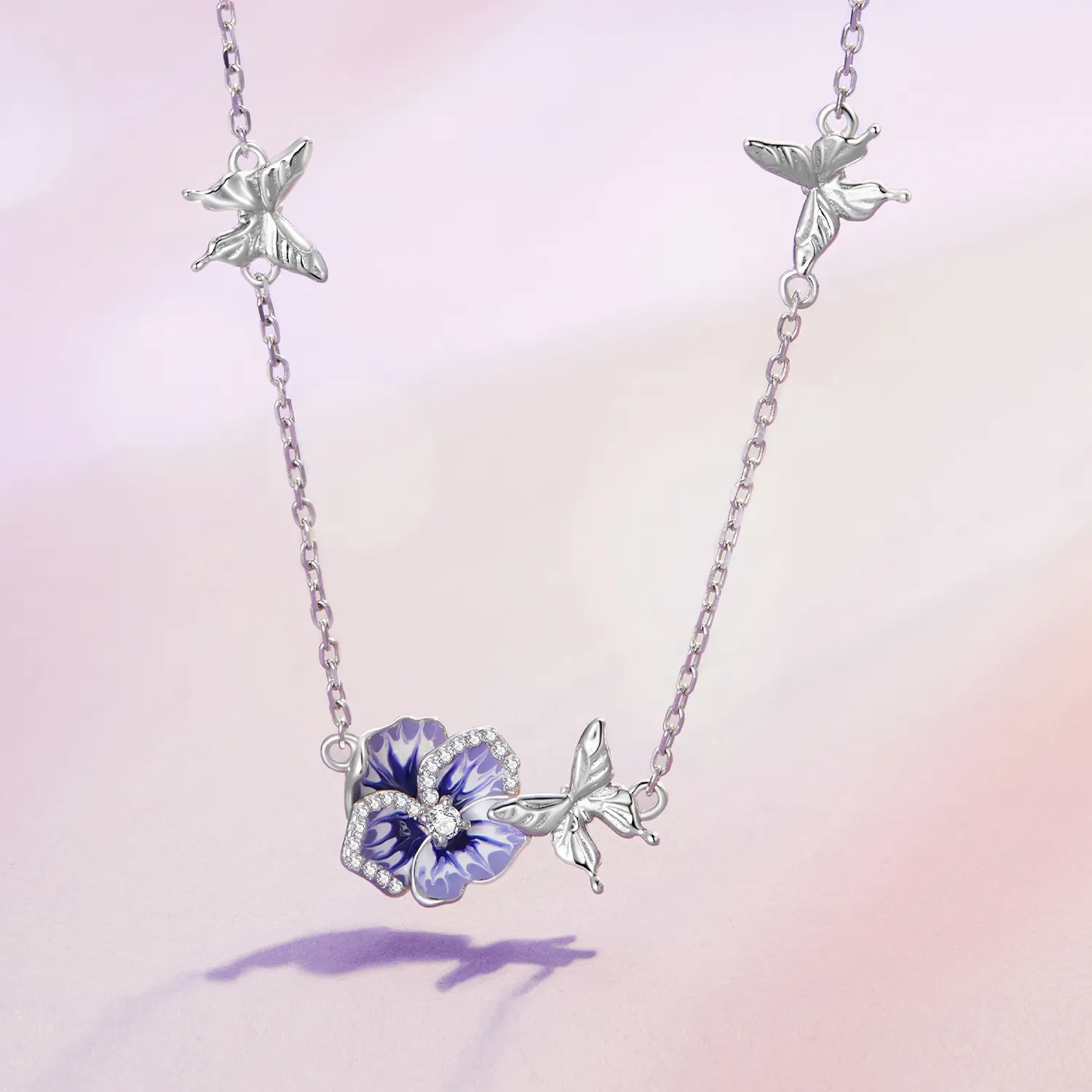 Pandora Style Pansy Stretch Halskjede - BSN336