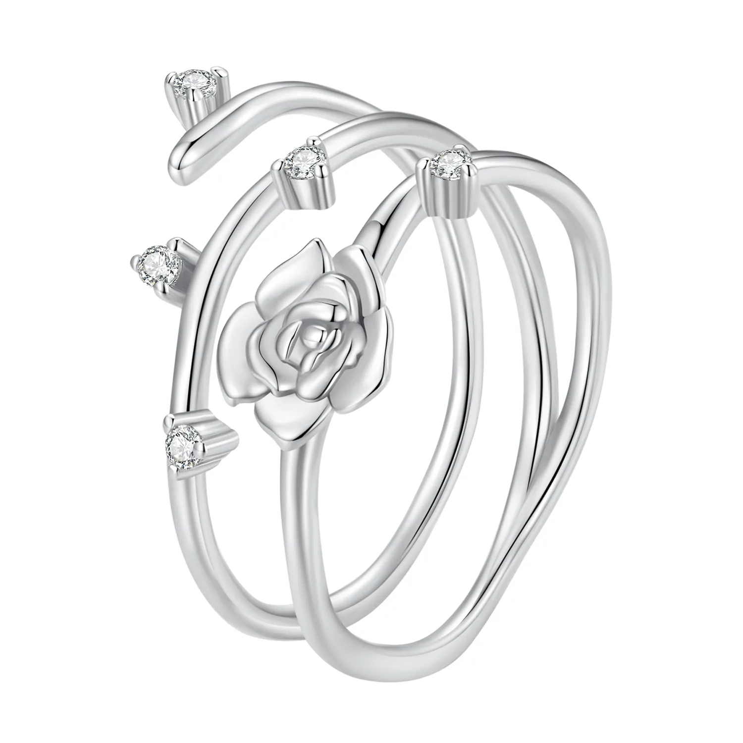 pandora style personlig allsidig rose vine ring bsr404