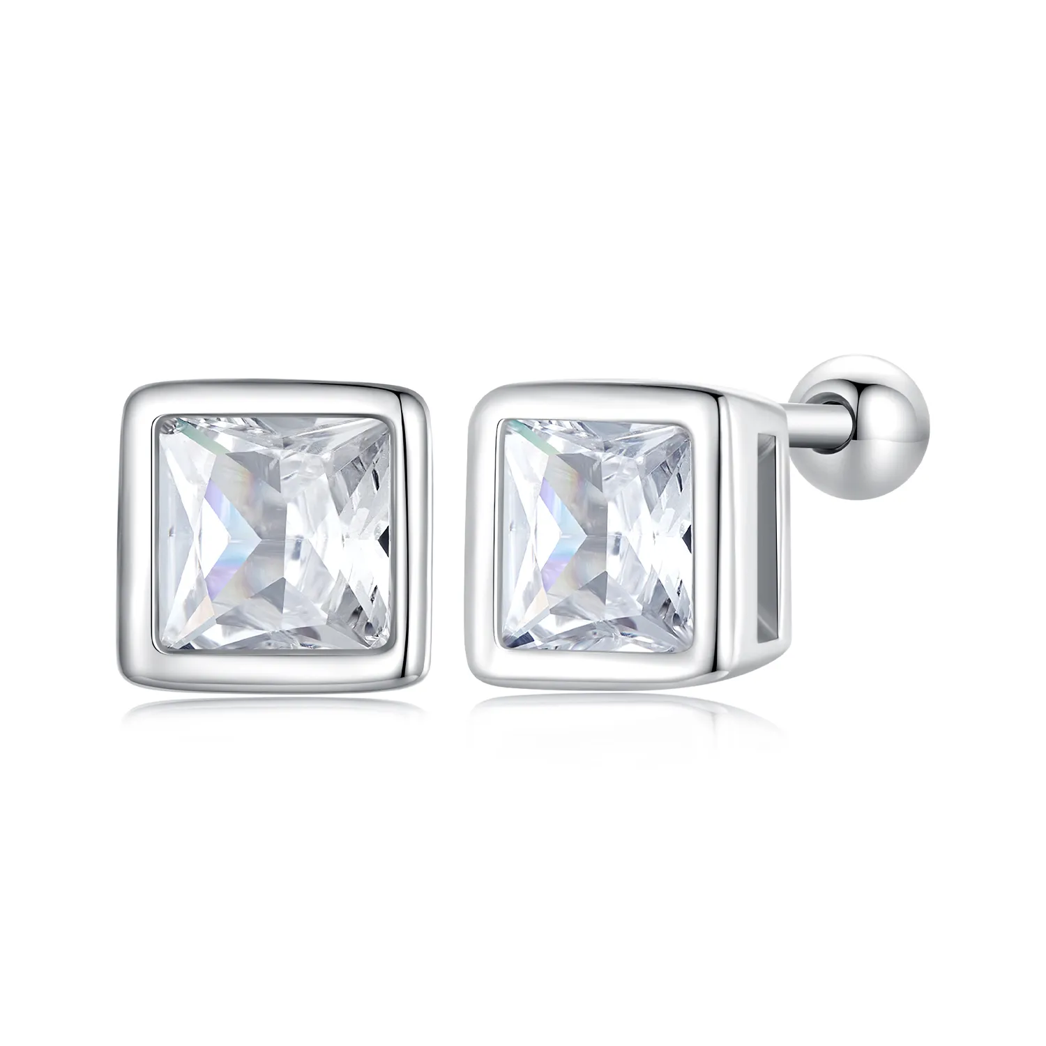 pandora style princess zirconia øredobber bse885 l