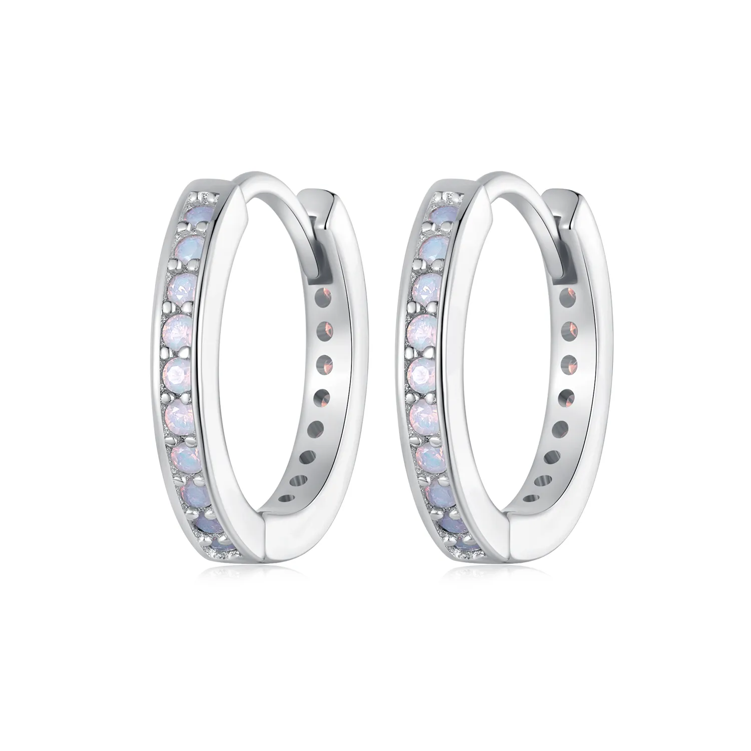 Pandora Style Rosa Opal Hoop øredobber - BSE875