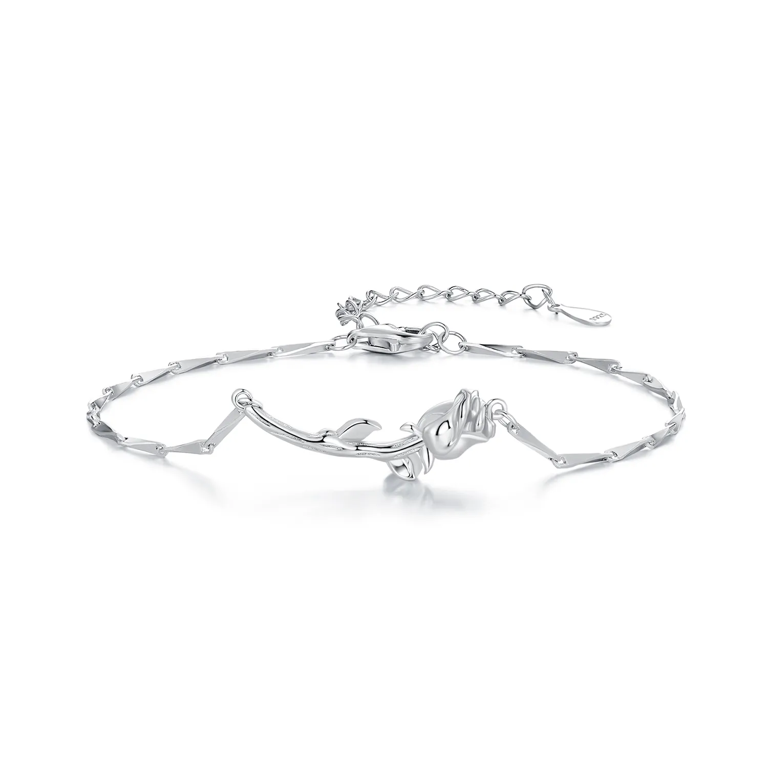 pandora style rose chain armbånd bsb146