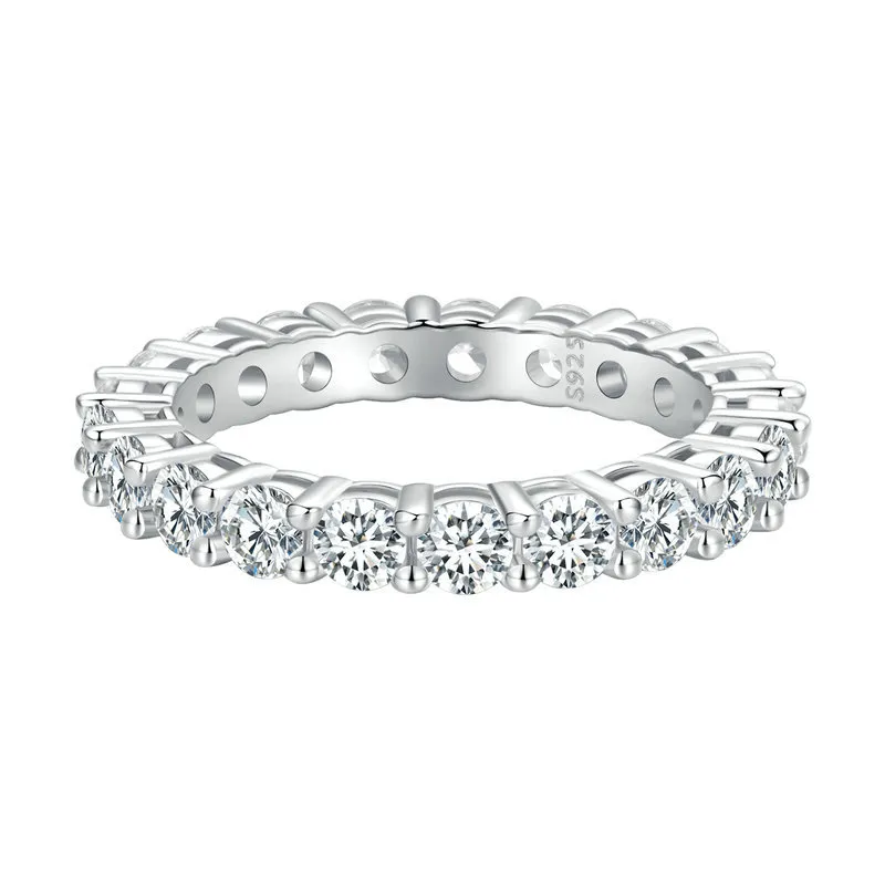 pandora style shining moissanite ring ett sertifikat msr020