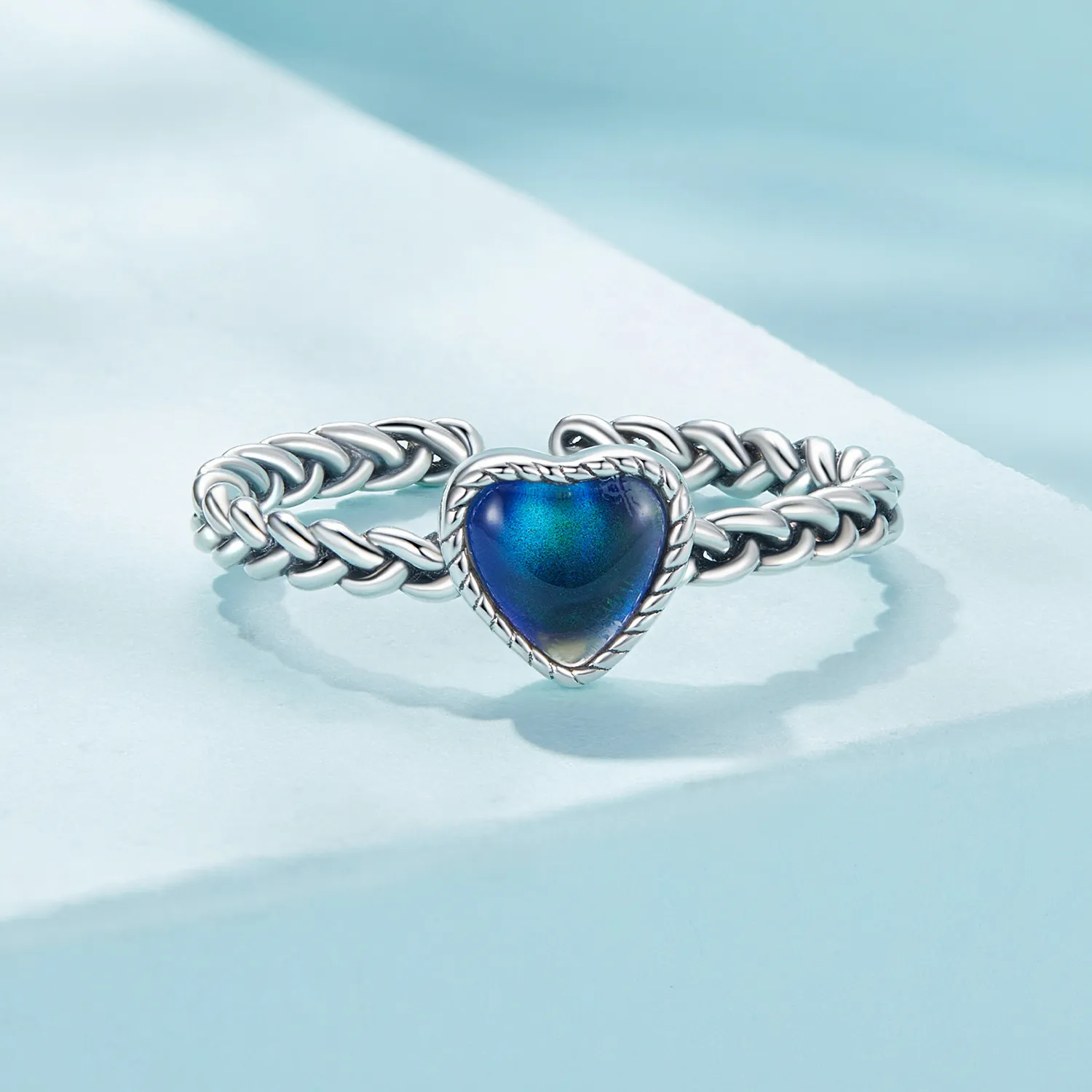 Pandora Style Simple Twist hjerteformet ring - SCR956