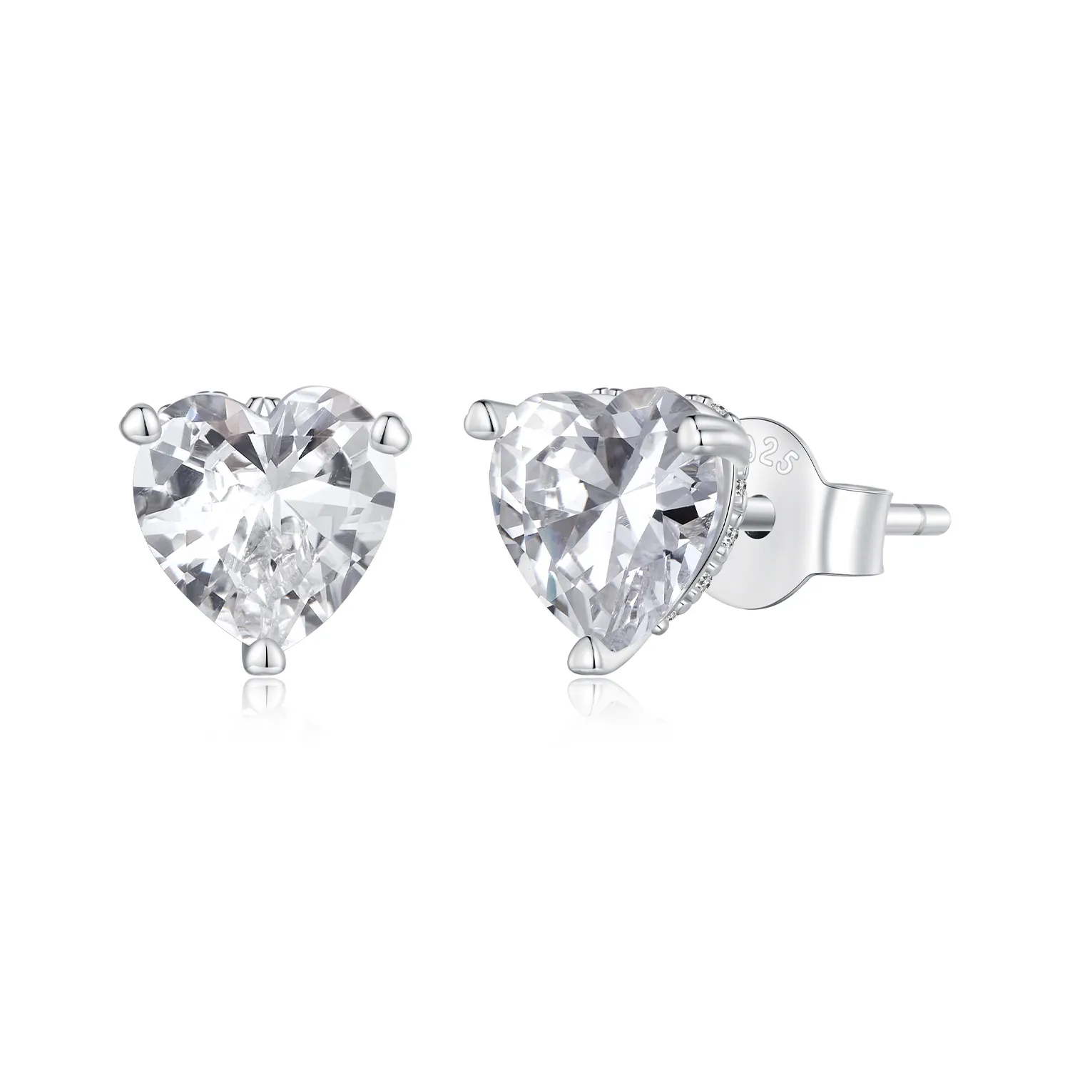 Pandora Style Sparkling Heart Studs øredobber - BSE853