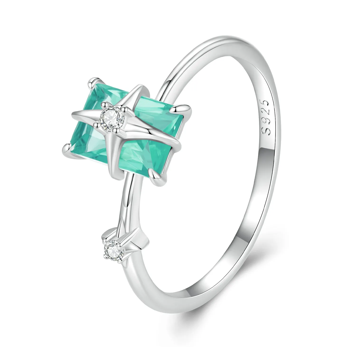 Pandora Style Star Glass Åpningsring - BSR416