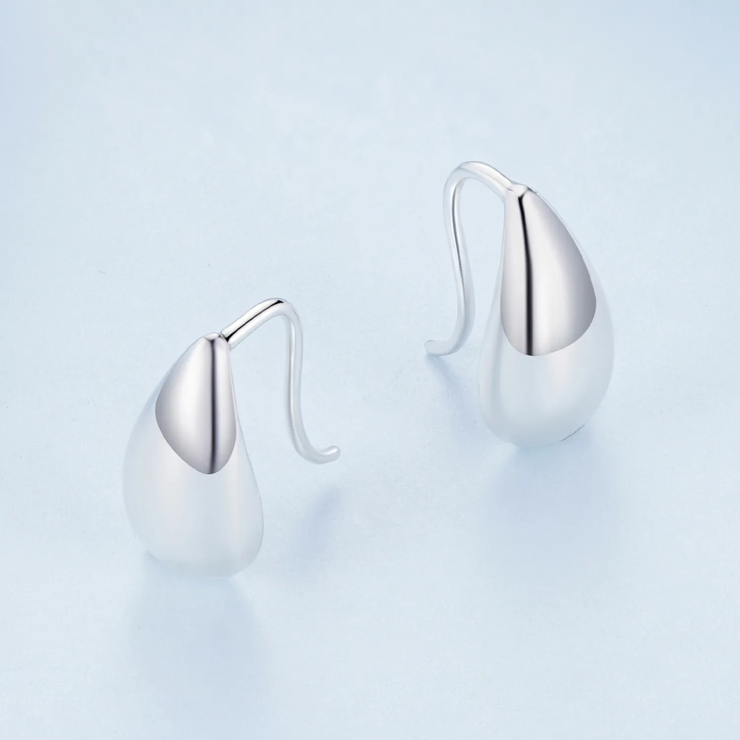 Pandora Style Vanndråper Glare Stud øredobber - BSE869
