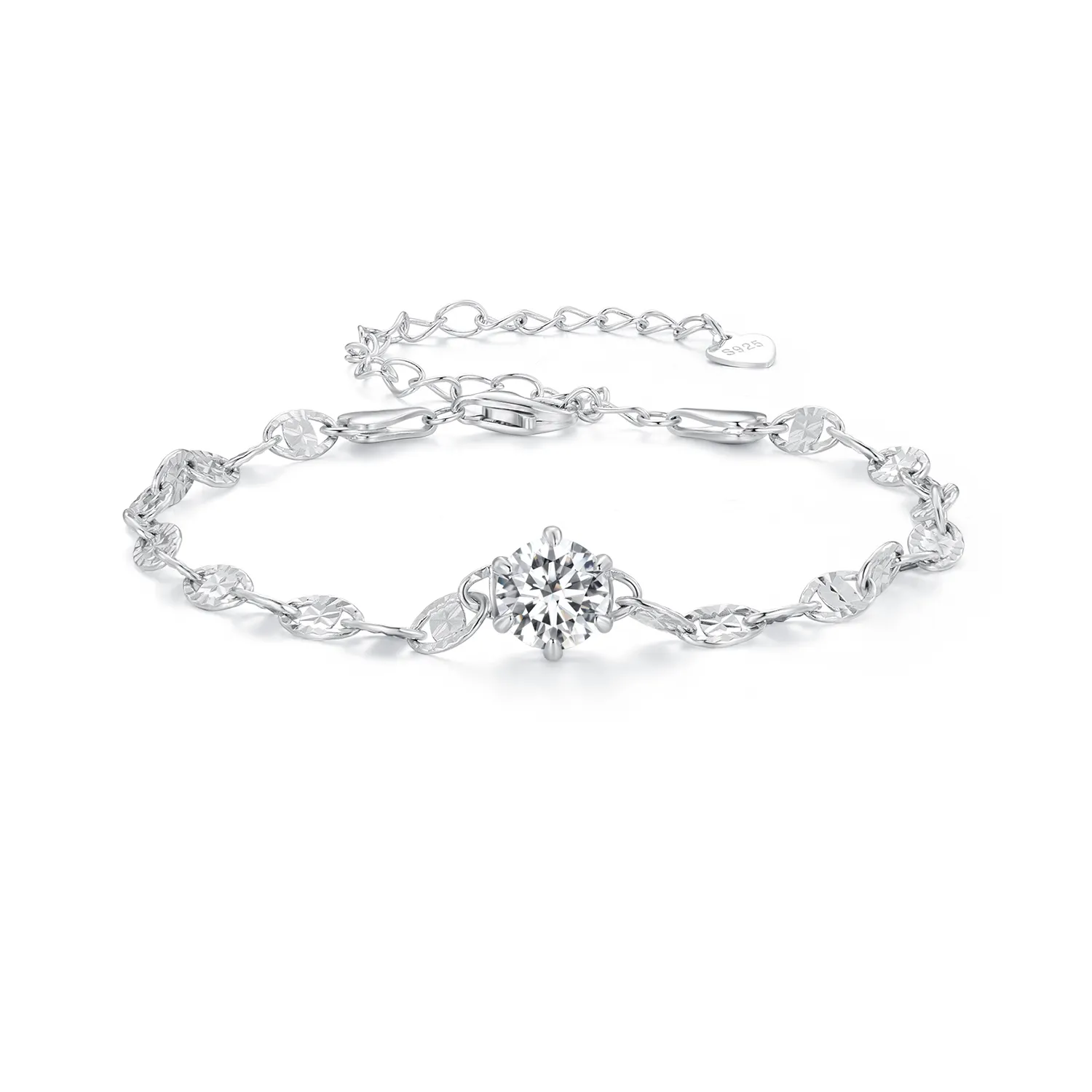 Pandora Style Zircon Fine Sparkle Chain Armbånd - BSB142