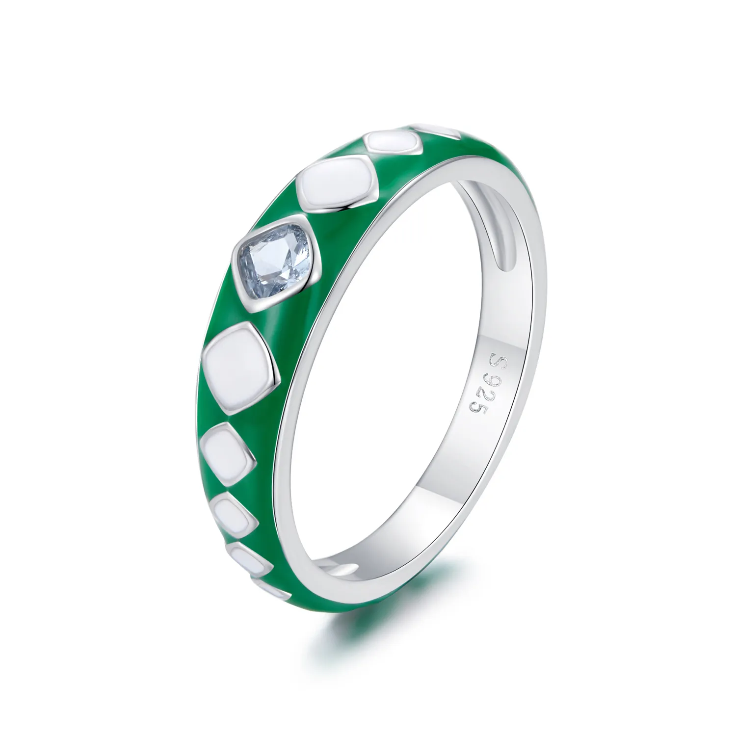 Pandora-stil diamantmønsterring - SCR942