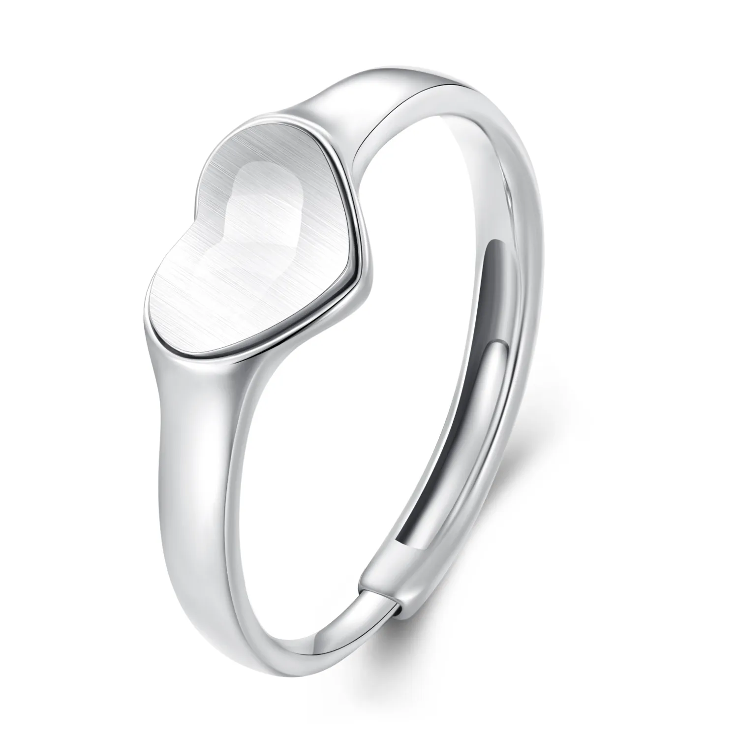 pandora stil hjerteformet reflekterende ring bsr434